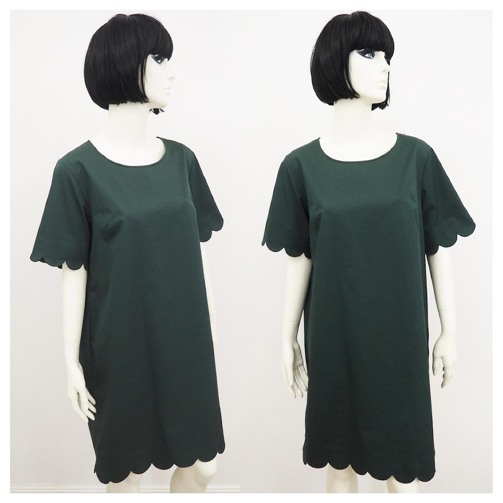 green emerald velvet dress COS NWT $120 Green Sleeveless High Neck Pullover Stretch Mini Bodycon Dress  Size XS