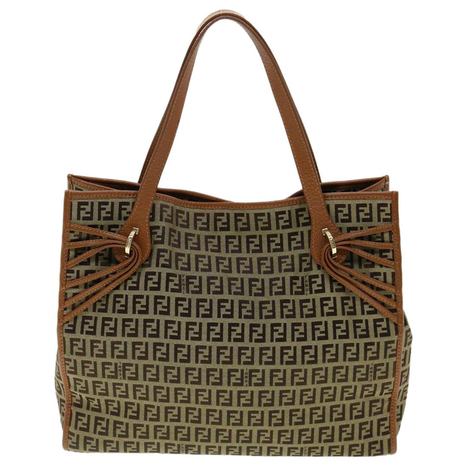 Fendi FF Beige Cloth ref.658828 - Joli Closet