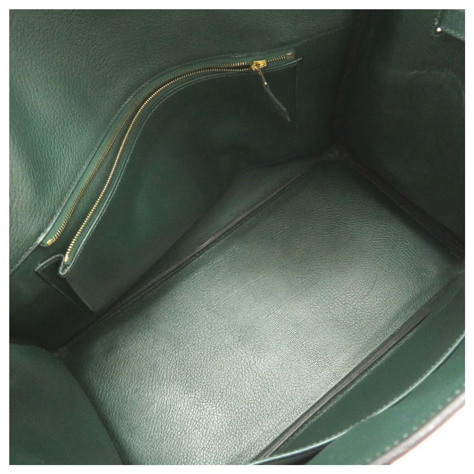 Hermès HERMES BIRKIN 35 Green Leather ref.658907 - Joli Closet