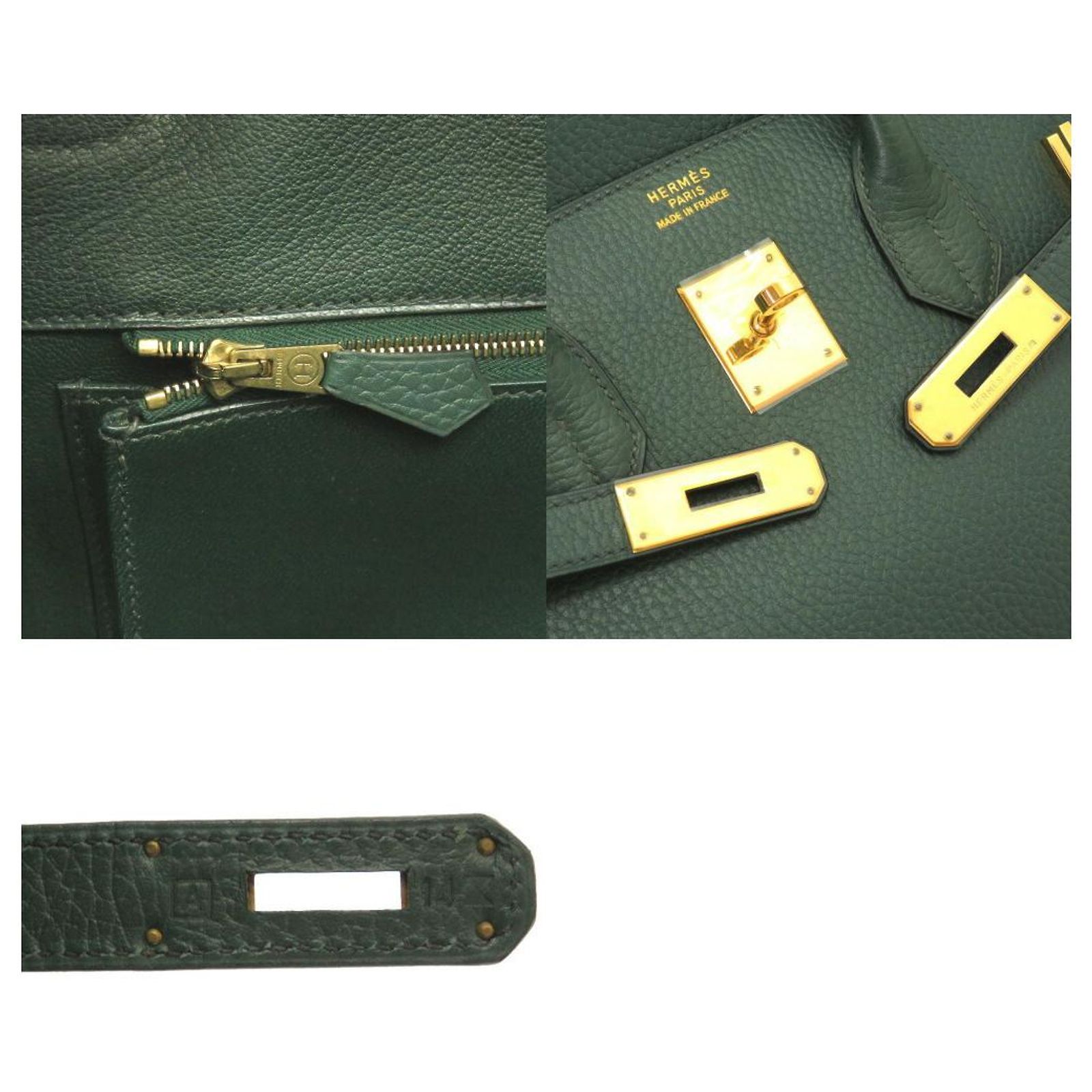 Hermès HERMES BIRKIN 35 Green Leather ref.658907 - Joli Closet