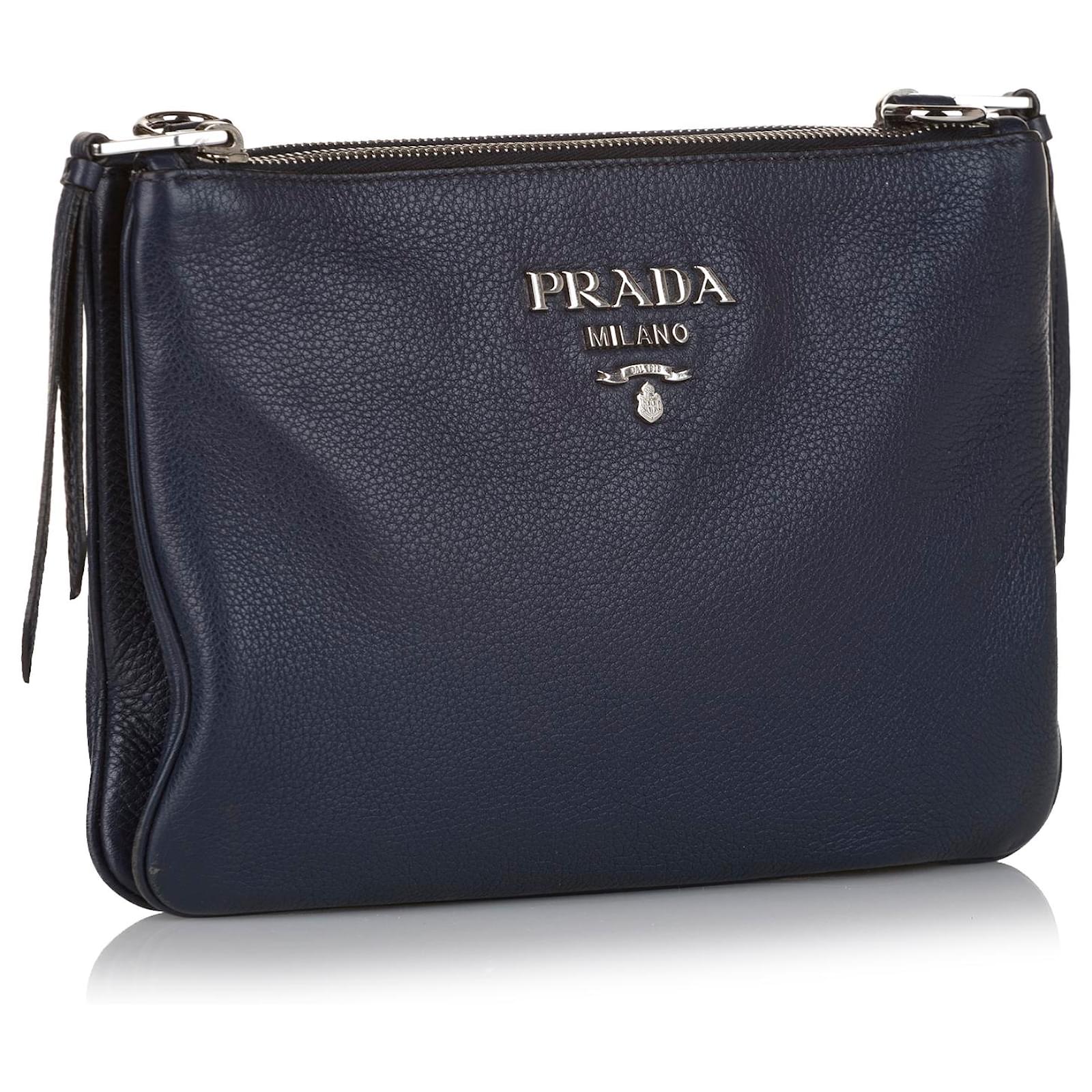 セール★PRADA★1BD350 Prada Black Saffiano Leather Lux Leather Jeweled Medium