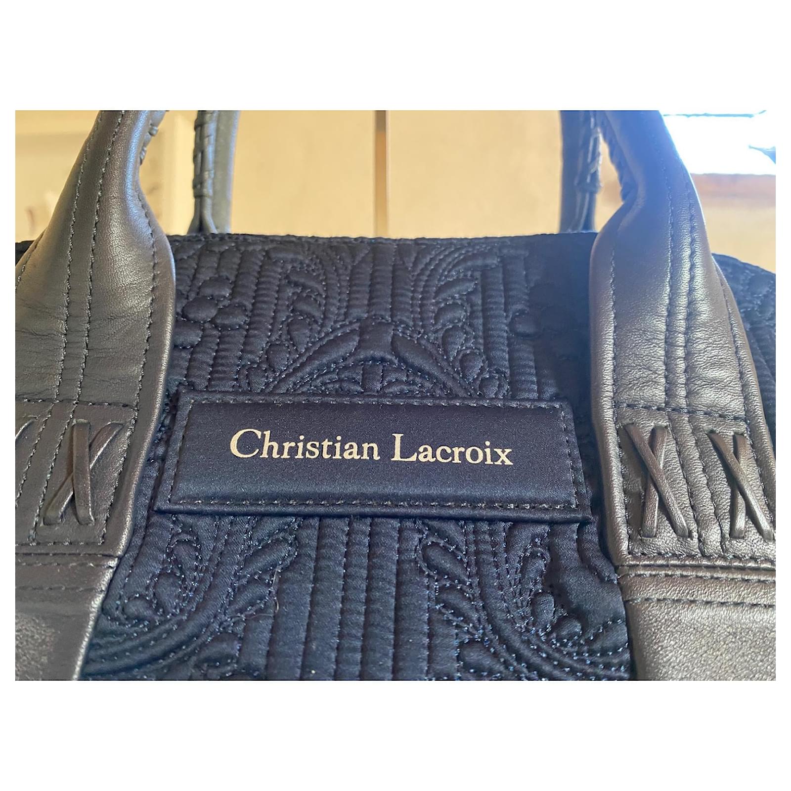 Christian Lacroix bag Navy blue Cloth ref.659015 Joli Closet