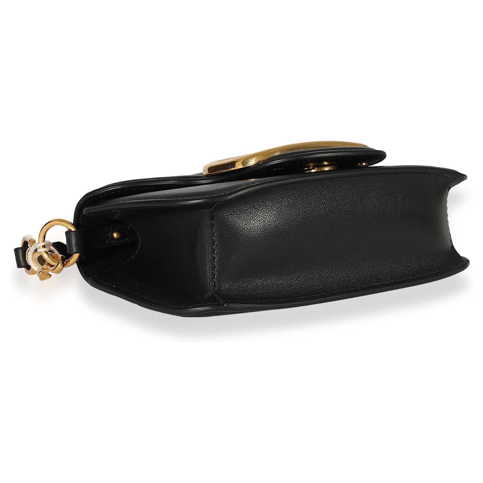 CAVALLINO 23 BAG IN BLACK LAMBSKIN