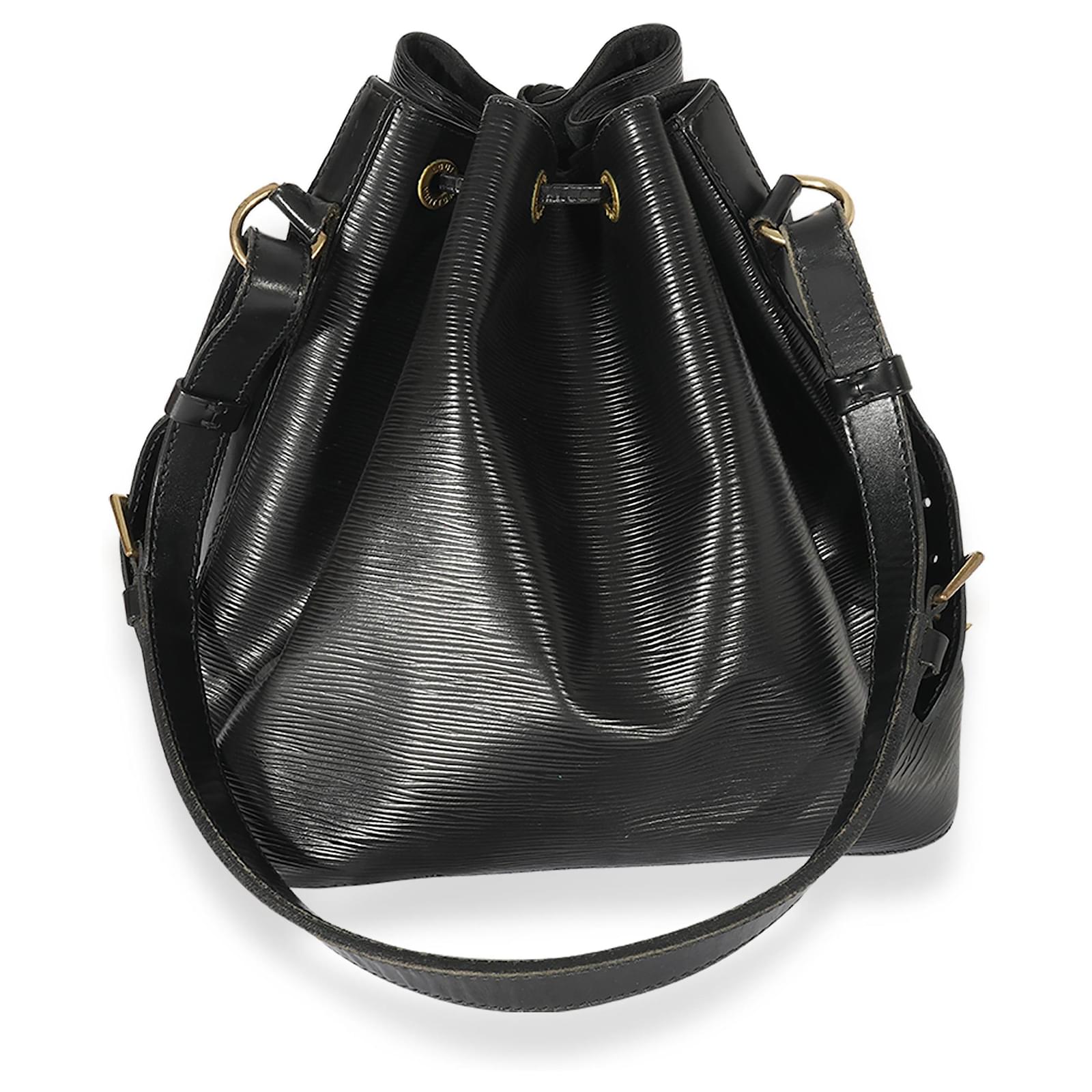 Sac Vintage En Cuir Noir Souple - Porté épaule - Excellent état Occasion