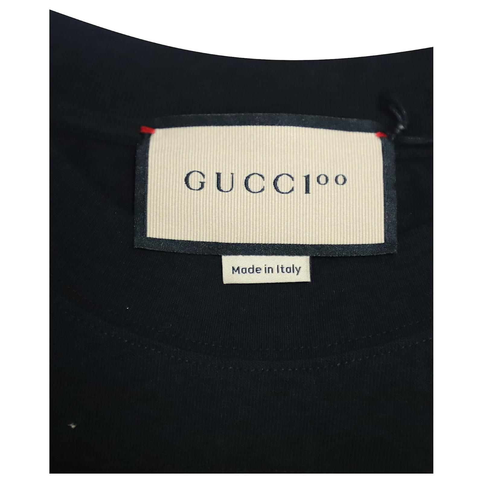 Gucci Music is Mine Seats Reclined Graphic T-Shirt in Black Cotton ref ...