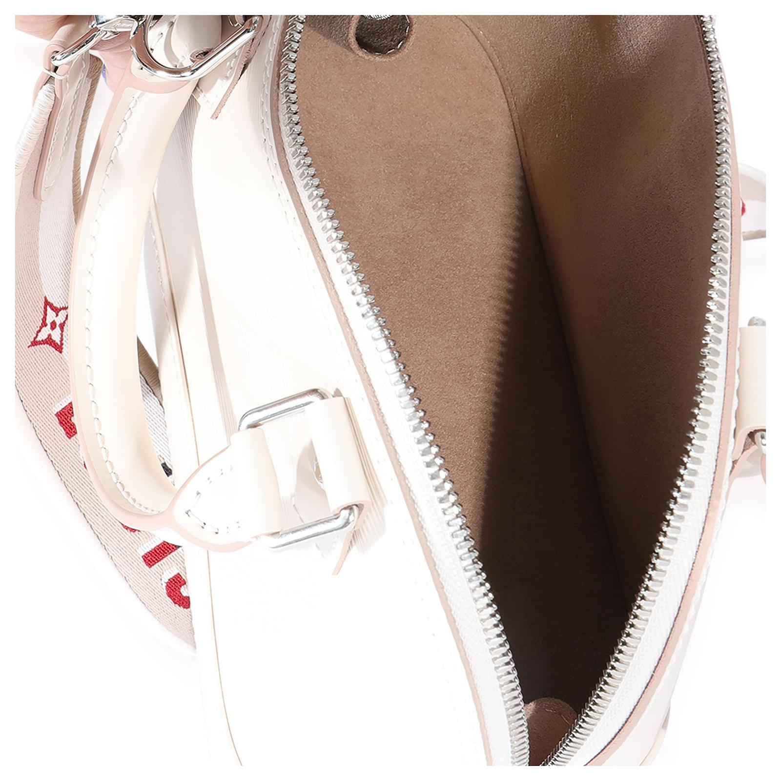 Louis Vuitton Quartz Epi Alma Bb White Leather ref.659422 - Joli