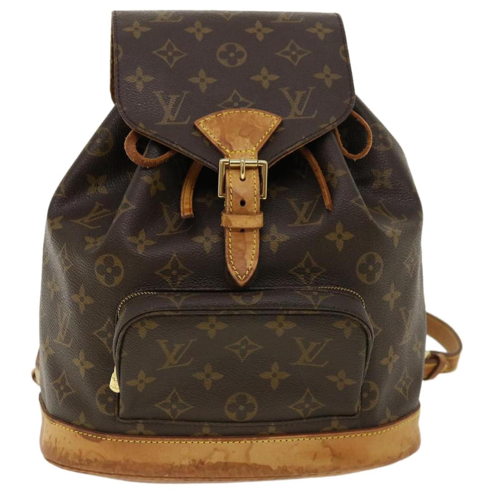 LOUIS VUITTON Monogram Montsouris GM Backpack M51135 LV Auth bs6580