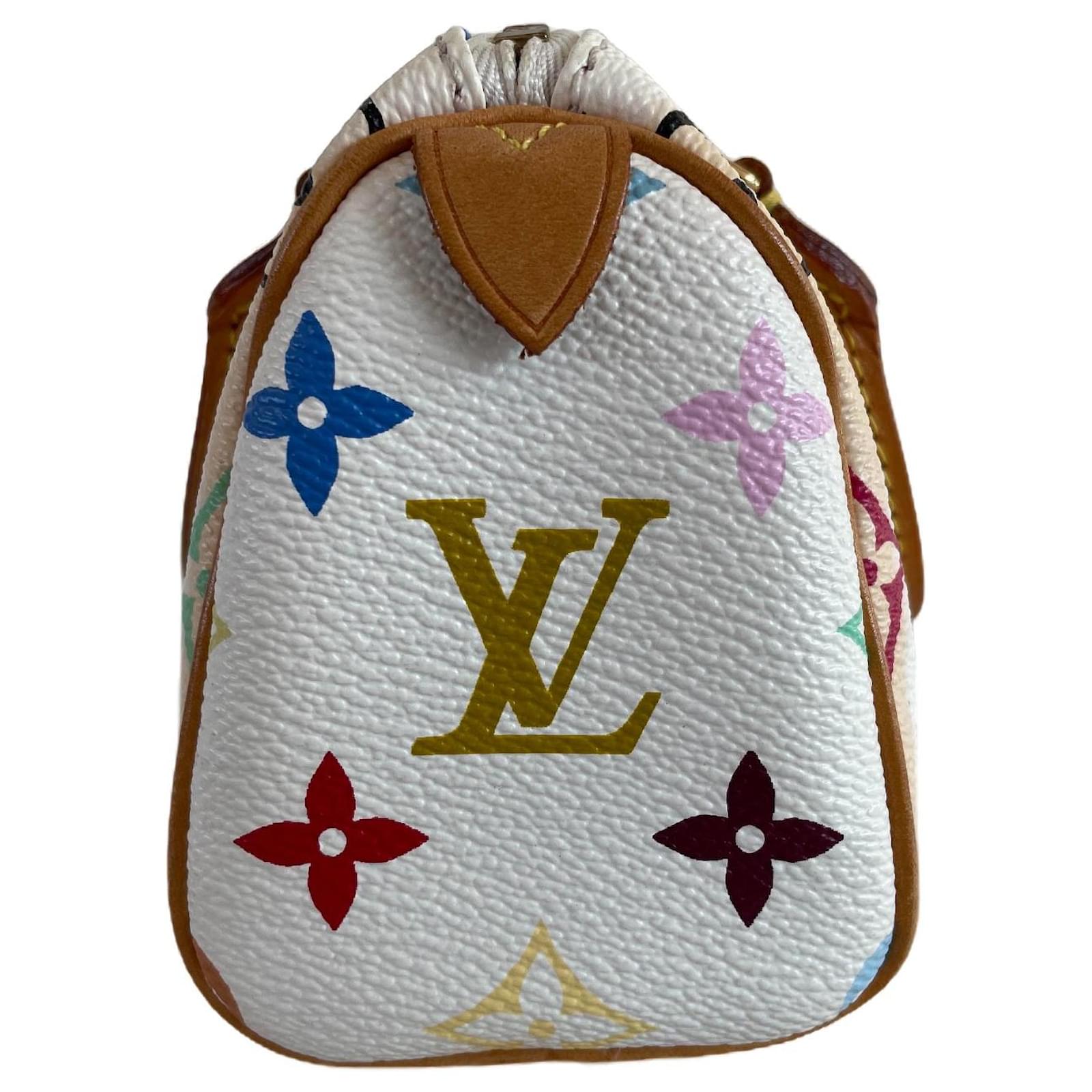 Louis Vuitton Nano HL mini speedy White Cloth ref.138323 - Joli Closet