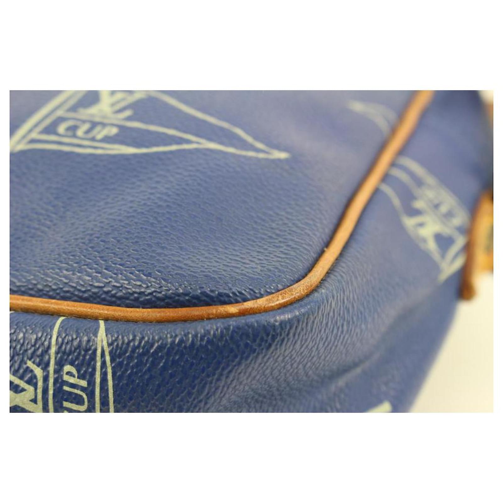 Louis Vuitton 1991 Blue LV Cup Sac San Diego Crossbody Bag 96lz425s