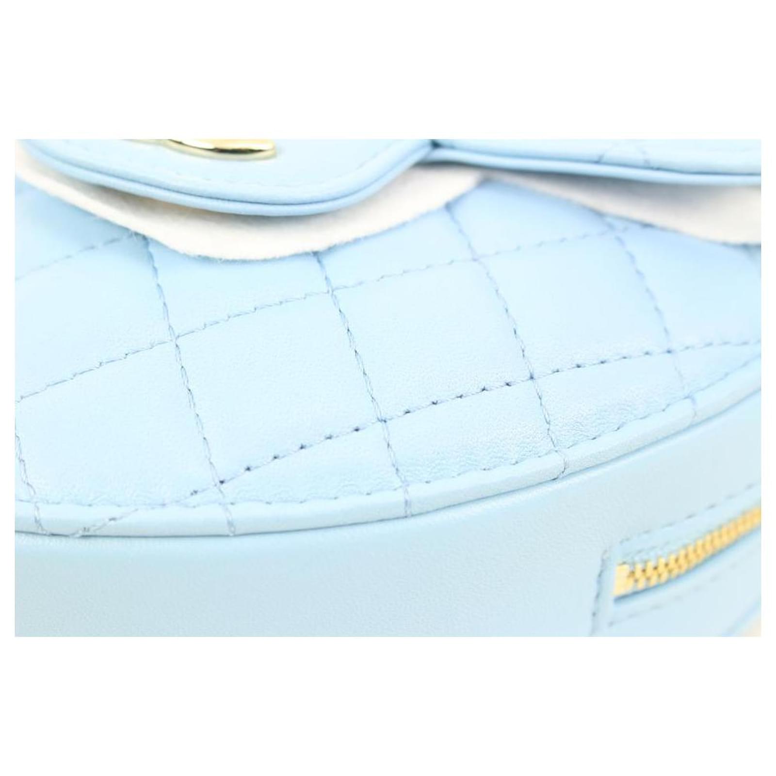 Buy Chanel 22S CC in Love Blue Lambskin Quilted Clutch | Luxury Chanel Handbag on Sale