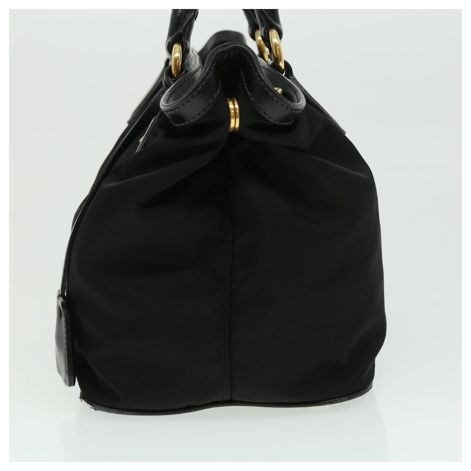 Prada Hand Bag Nylon 2way Black Auth 31508 ref.660601 - Joli Closet