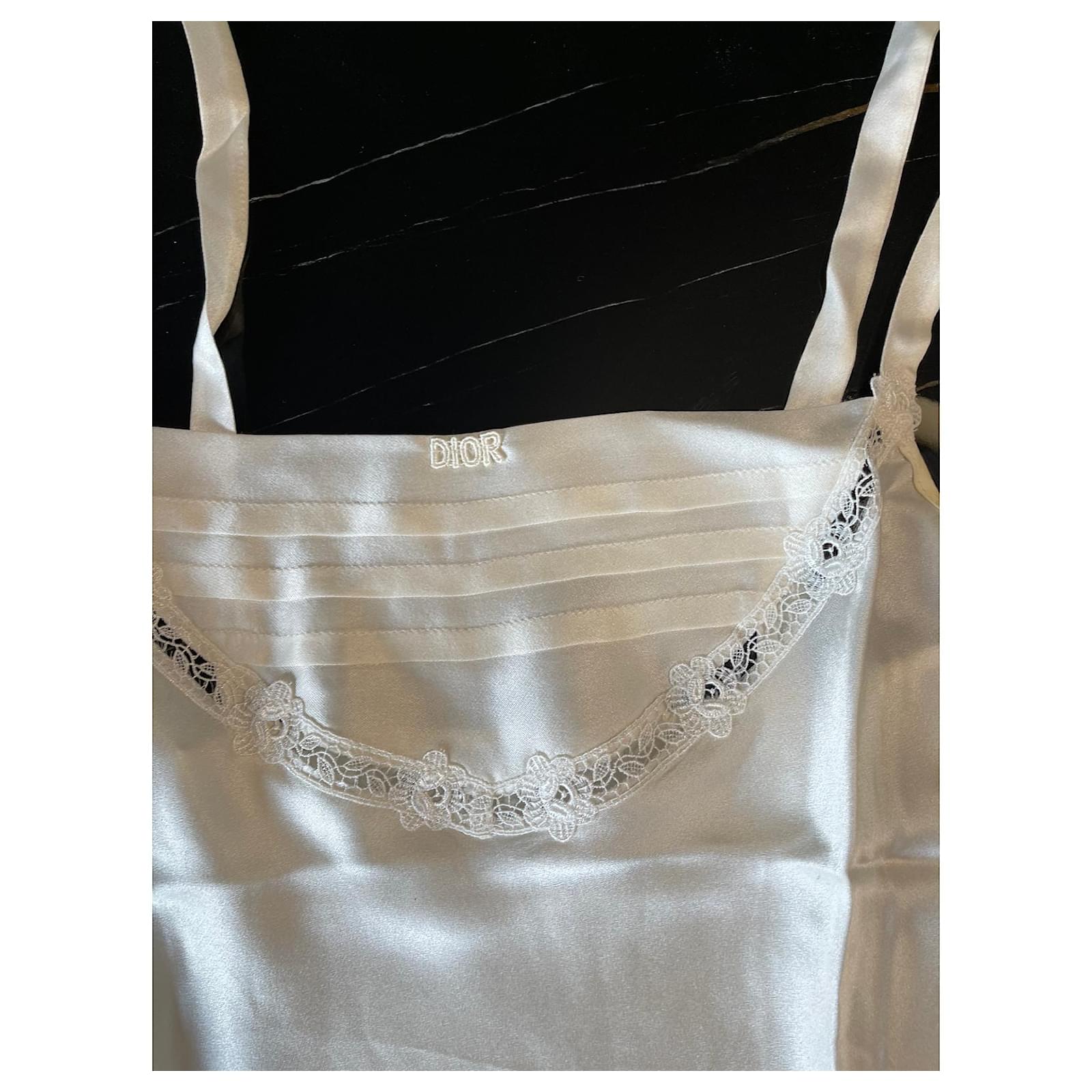 【状態△】Christian Dior 　racesilk　シルクキャミソール b2f5f7a09f25c18e99d75d421847fa
