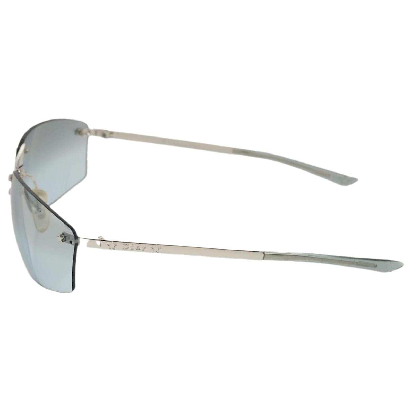 【美品】Christian Dior サングラス YB714 星 スター Christian Dior YB714 Sunglasses Blue Auth am3143 Plastic ref