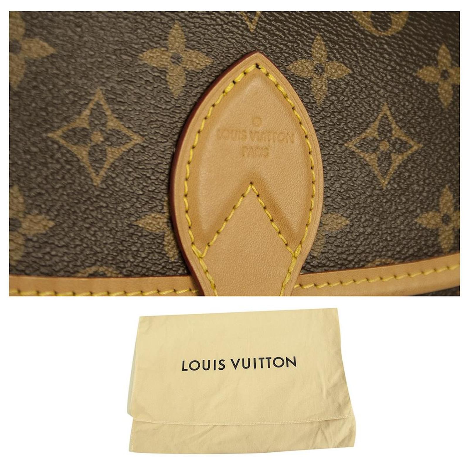 Diane cloth bag Louis Vuitton Brown in Cloth - 36444904