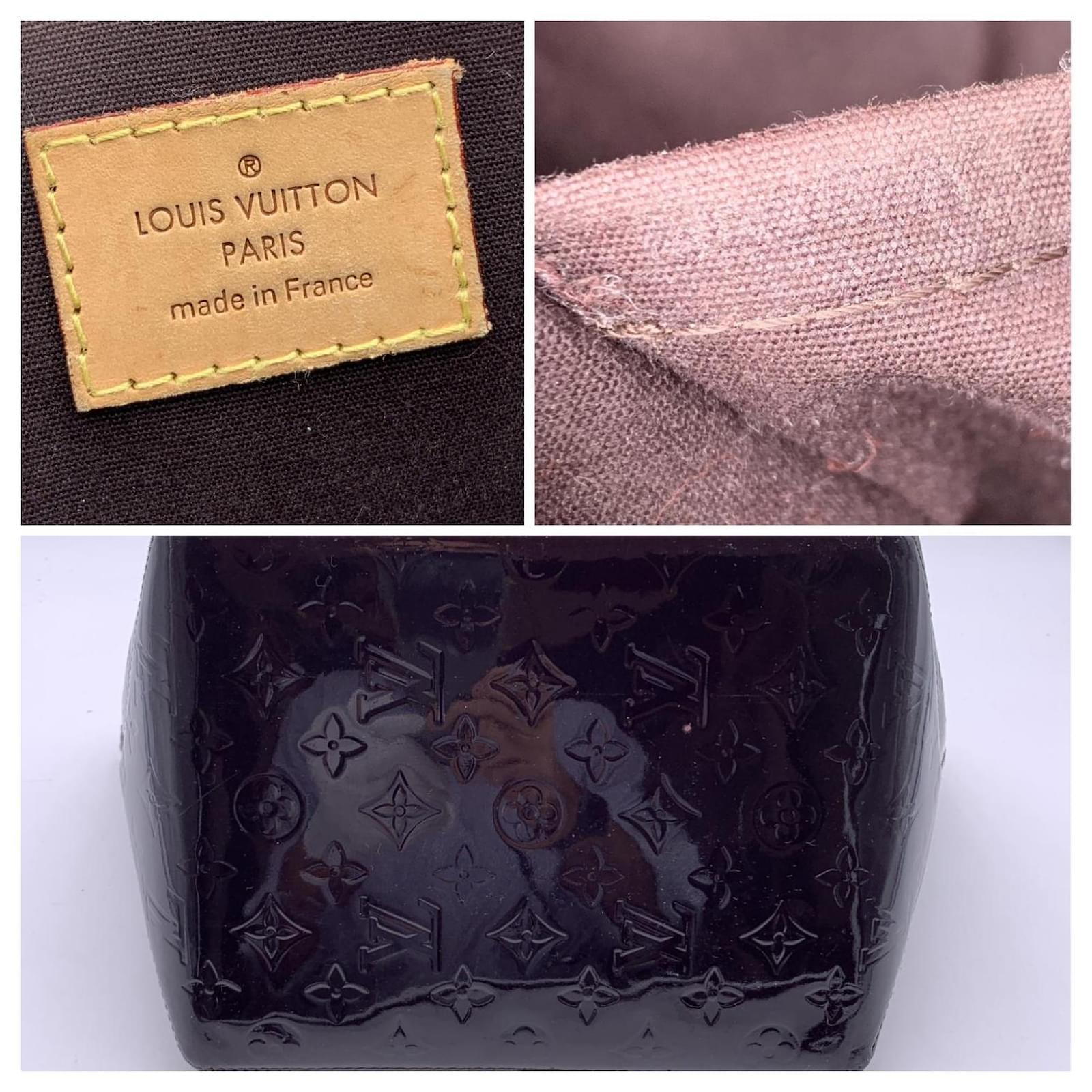 Louis Vuitton Amarante Purple Vernis Bellevue Handheld PM Bag