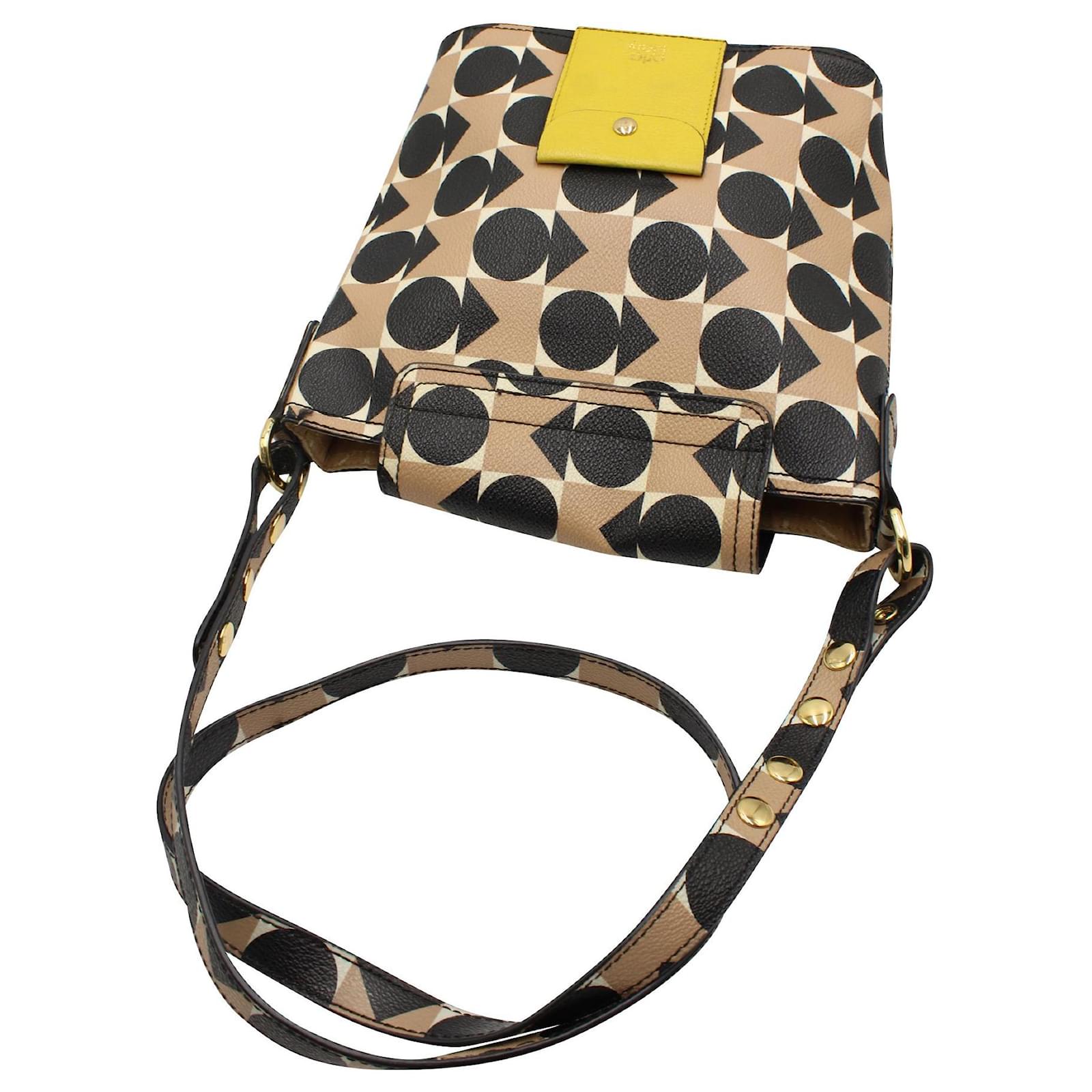 Orla Kiely Geometric Cross Body Bag Leather ref.662148 Joli Closet
