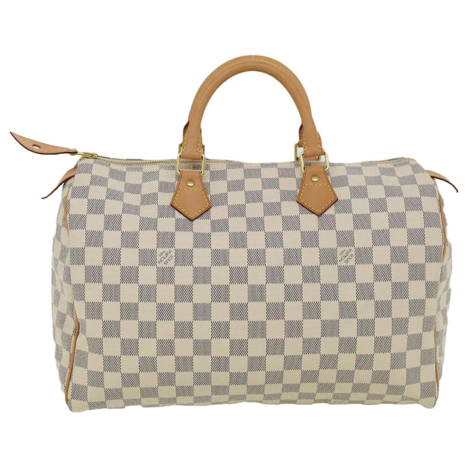 Louis Vuitton Damier Azur Speedy 35 Hand Bag N41535 LV Auth 31686a