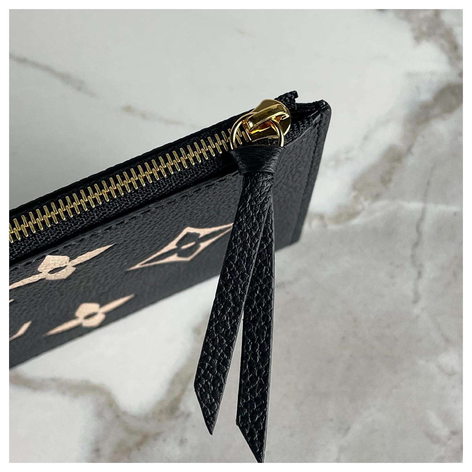 Louis Vuitton Pochette Félicie Black Beige Leather ref.662816