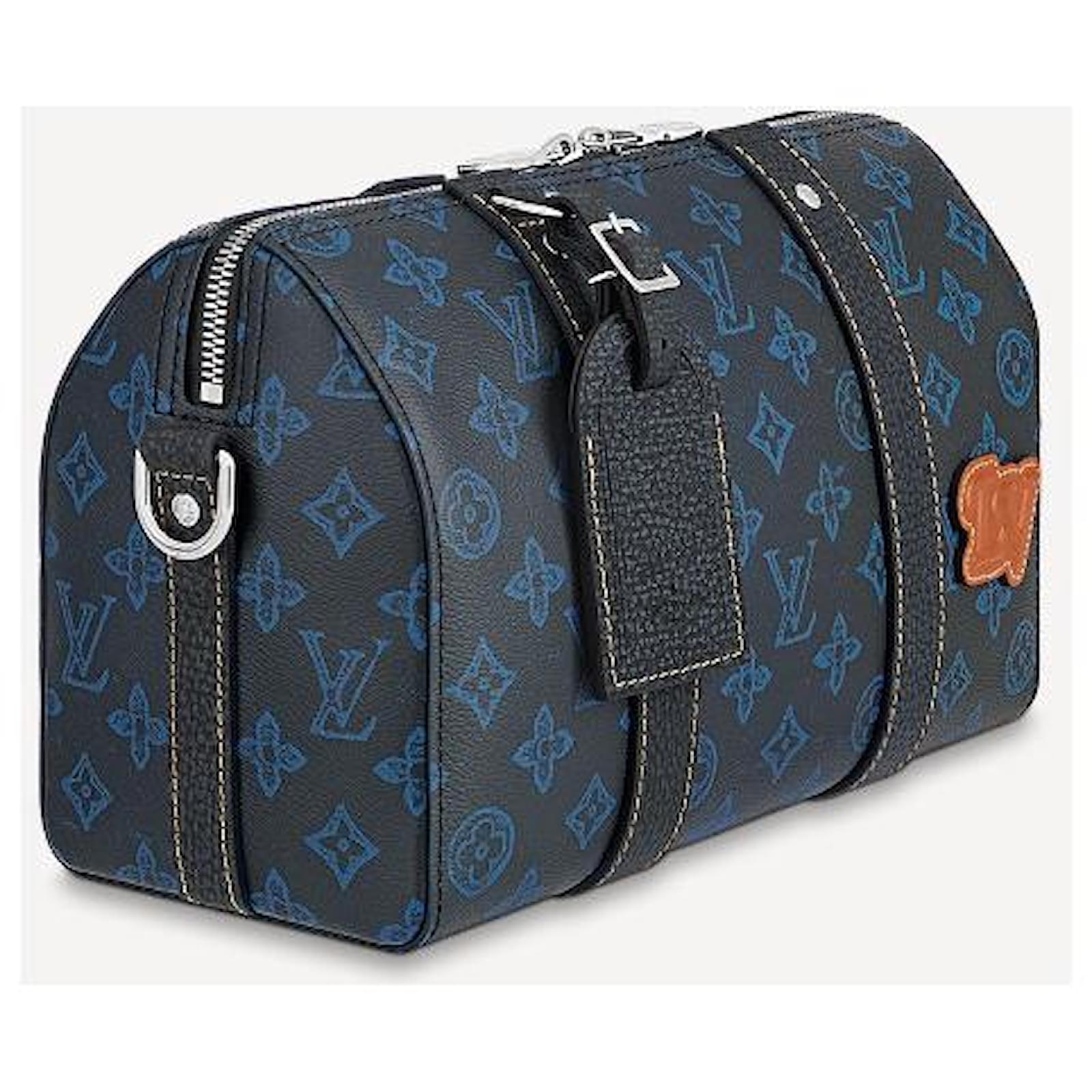 Keepall city en cuir sac Louis Vuitton Bleu en Cuir - 36765156