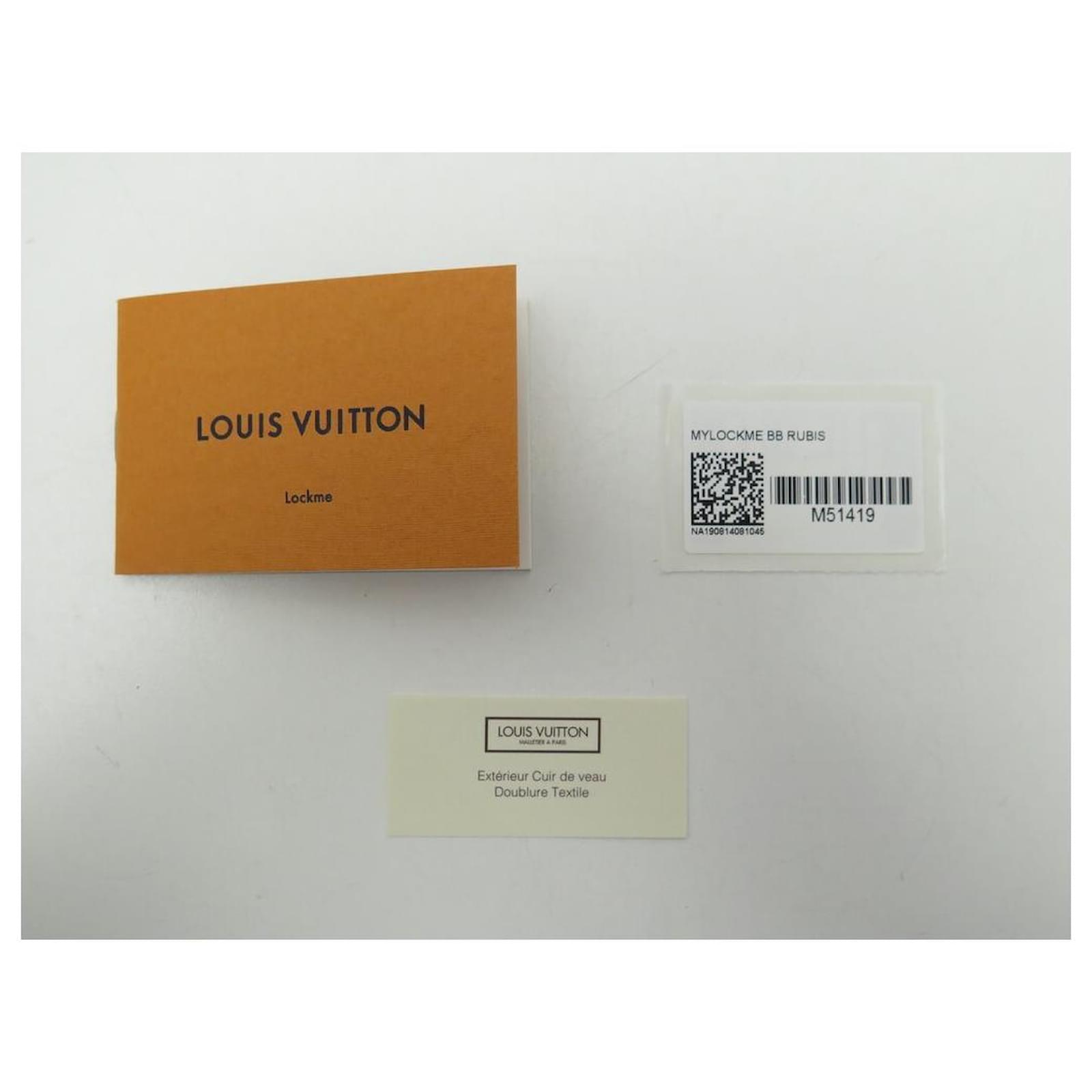 Louis Vuitton Mylockme BB Rubis M51419  Louis vuitton, Vuitton, Vuitton  handbags