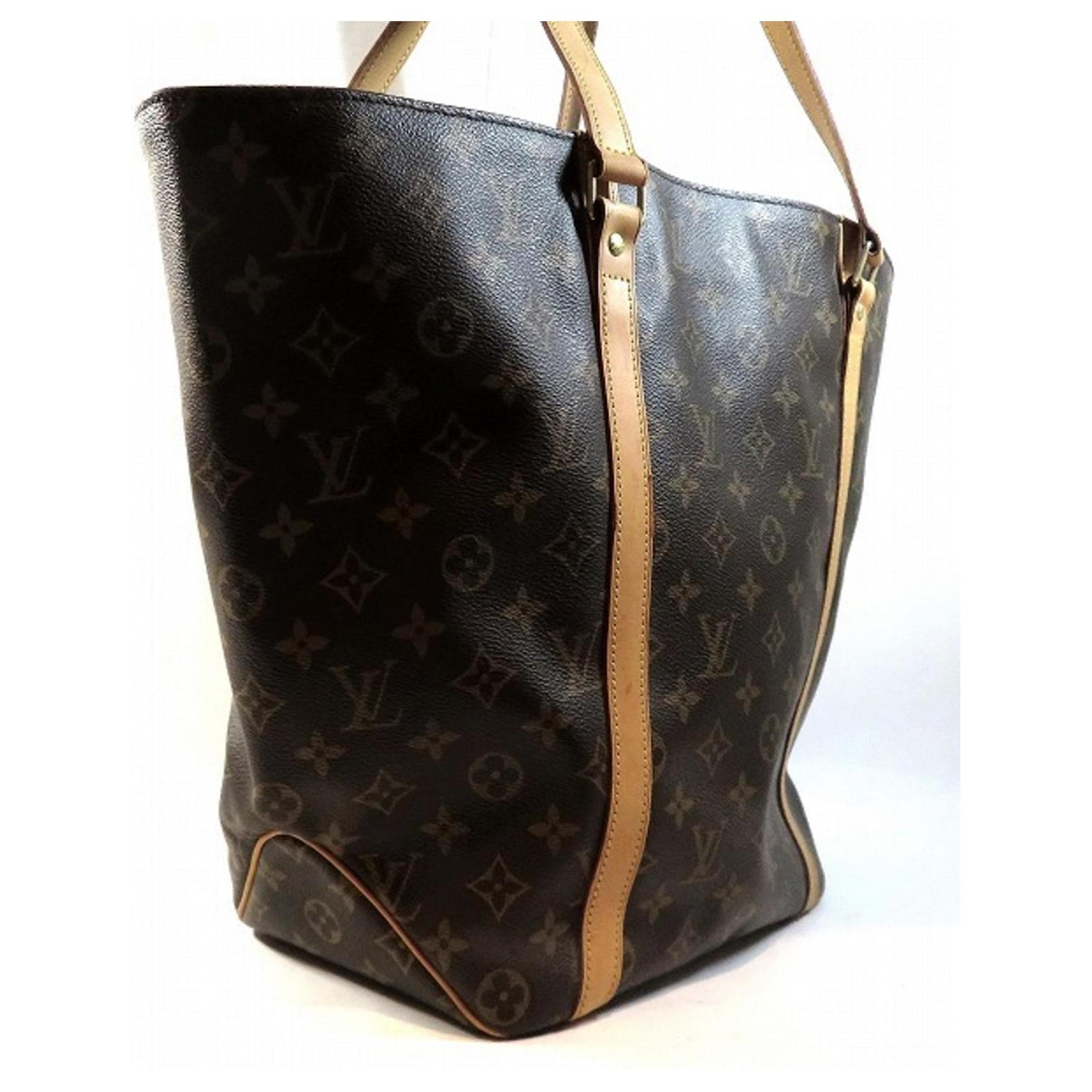 Louis Vuitton Sac Shopping Brown Cloth ref.664225 - Joli Closet