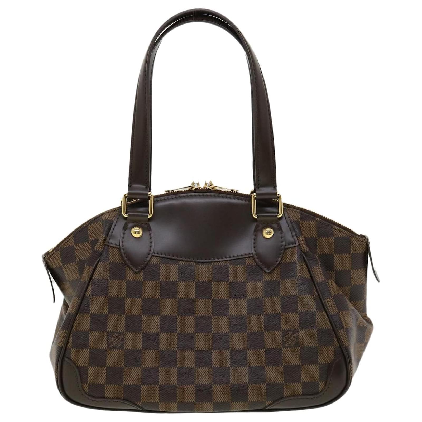 LOUIS VUITTON Damier Ebene Verona PM Hand Bag N41117 LV Auth fm1670 ref ...