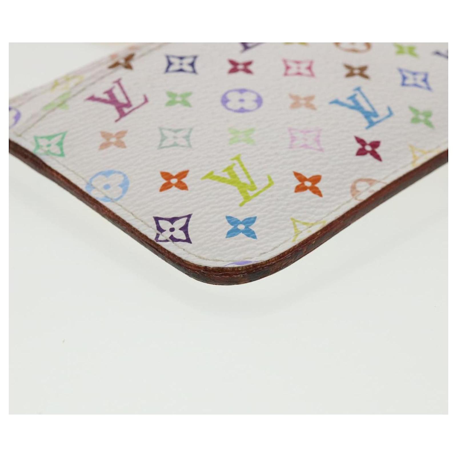 LOUIS VUITTON Monogram Multicolor Pochette Cles NM Coin Purse M93734 Auth  ar4251 White Cloth ref.335188 - Joli Closet