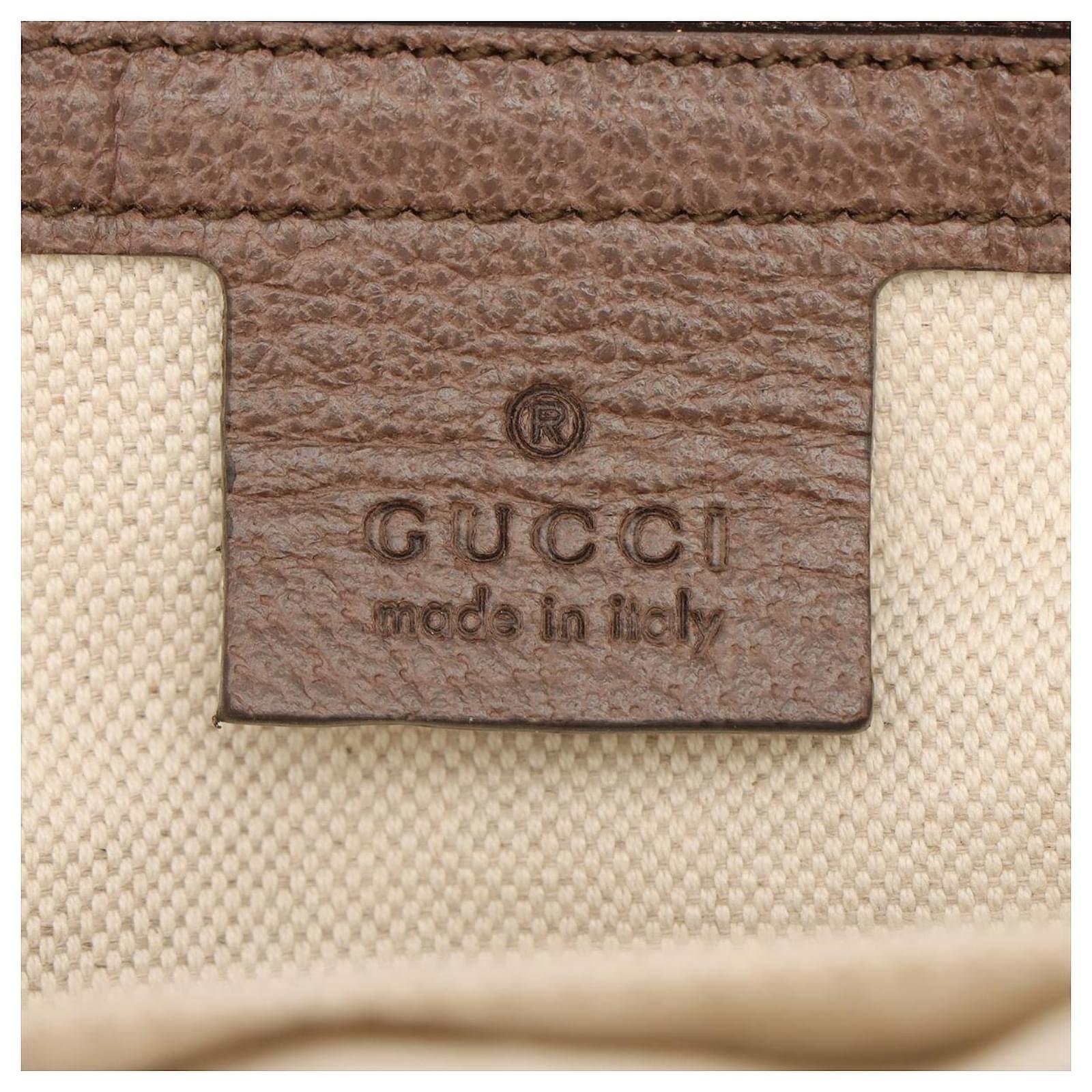 Gucci Ophidia GG Supreme Small Backpack Beige Red/Green Web Brown Cloth  ref.664670 - Joli Closet