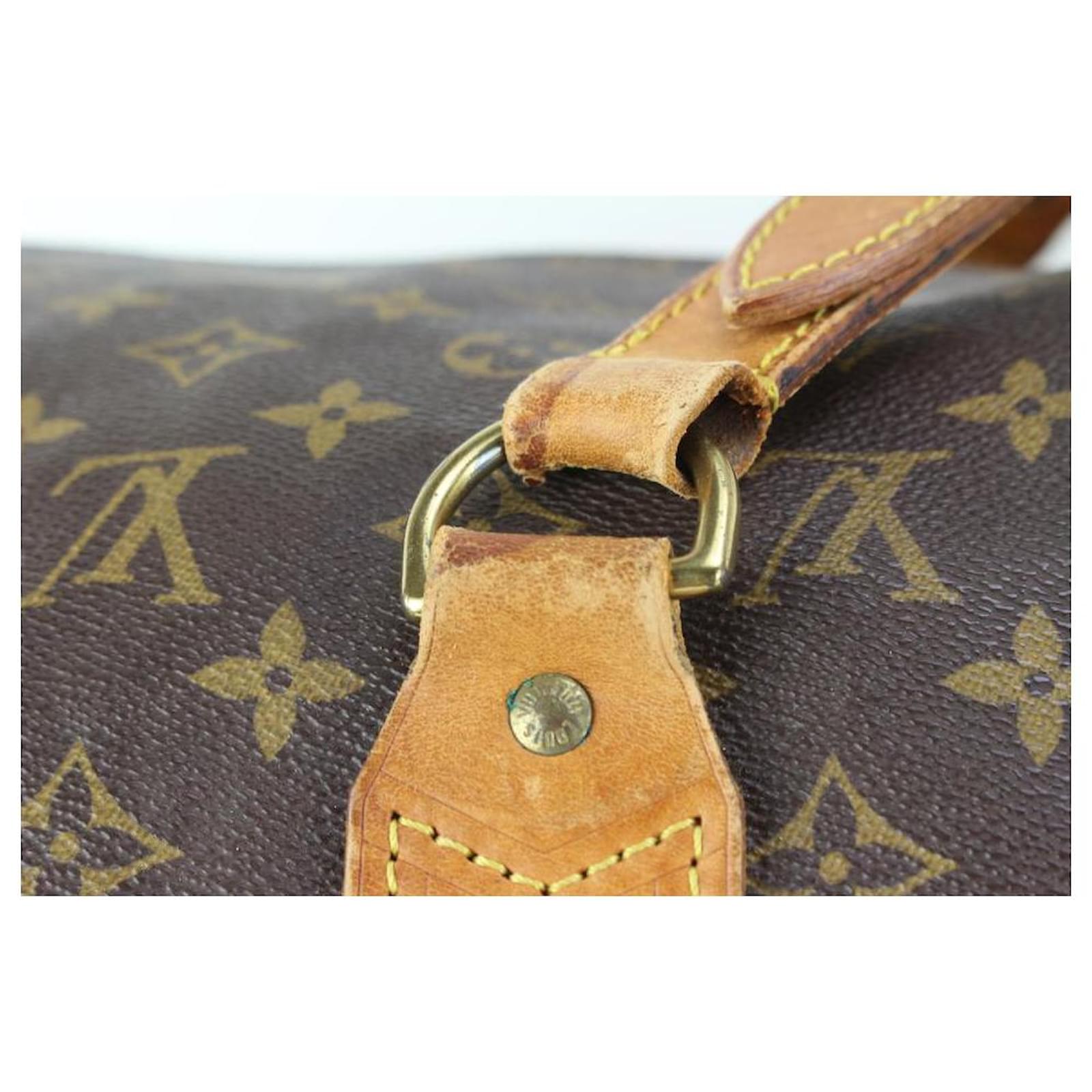 Louis Vuitton XL Monogram Sac Polochon 70 Keepall Bandouliere Leather  ref.439939 - Joli Closet