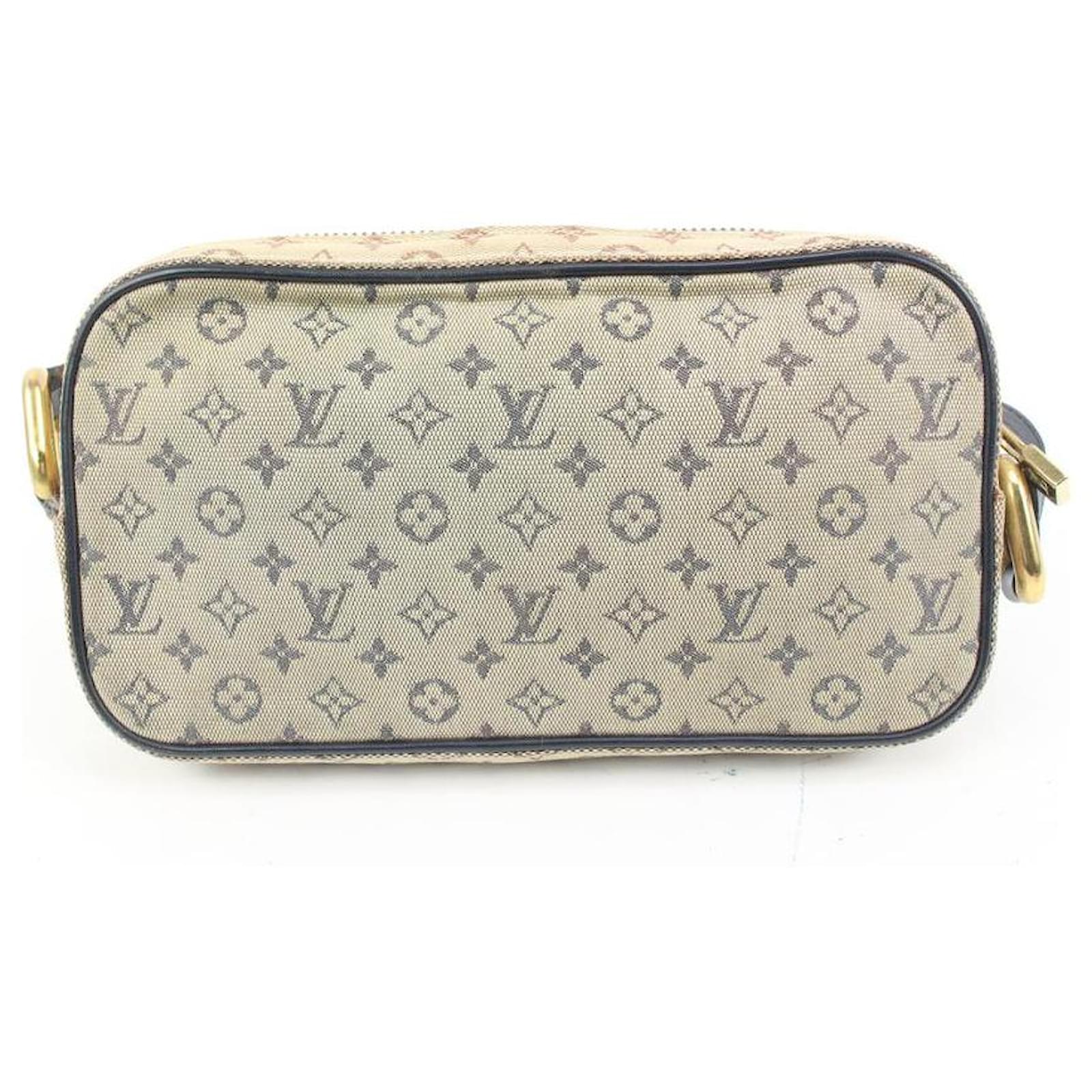 Louis Vuitton Grey x Navy Monogram Mini Lin Juliette MM Crossbody Bag  Leather ref.664680 - Joli Closet