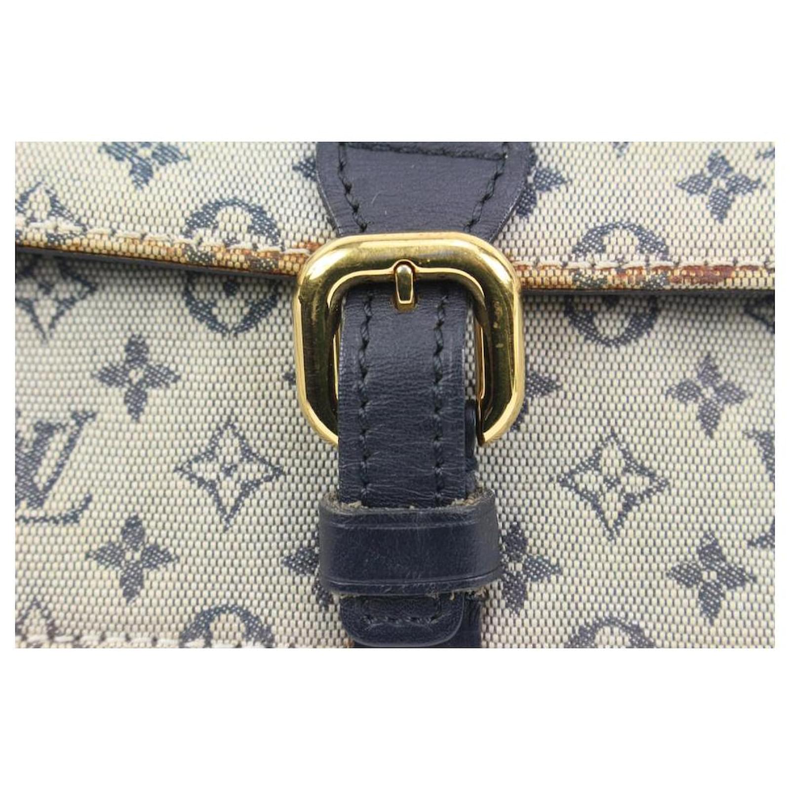 Louis Vuitton Grey x Navy Monogram Mini Lin Juliette MM Crossbody Bag –  Bagriculture