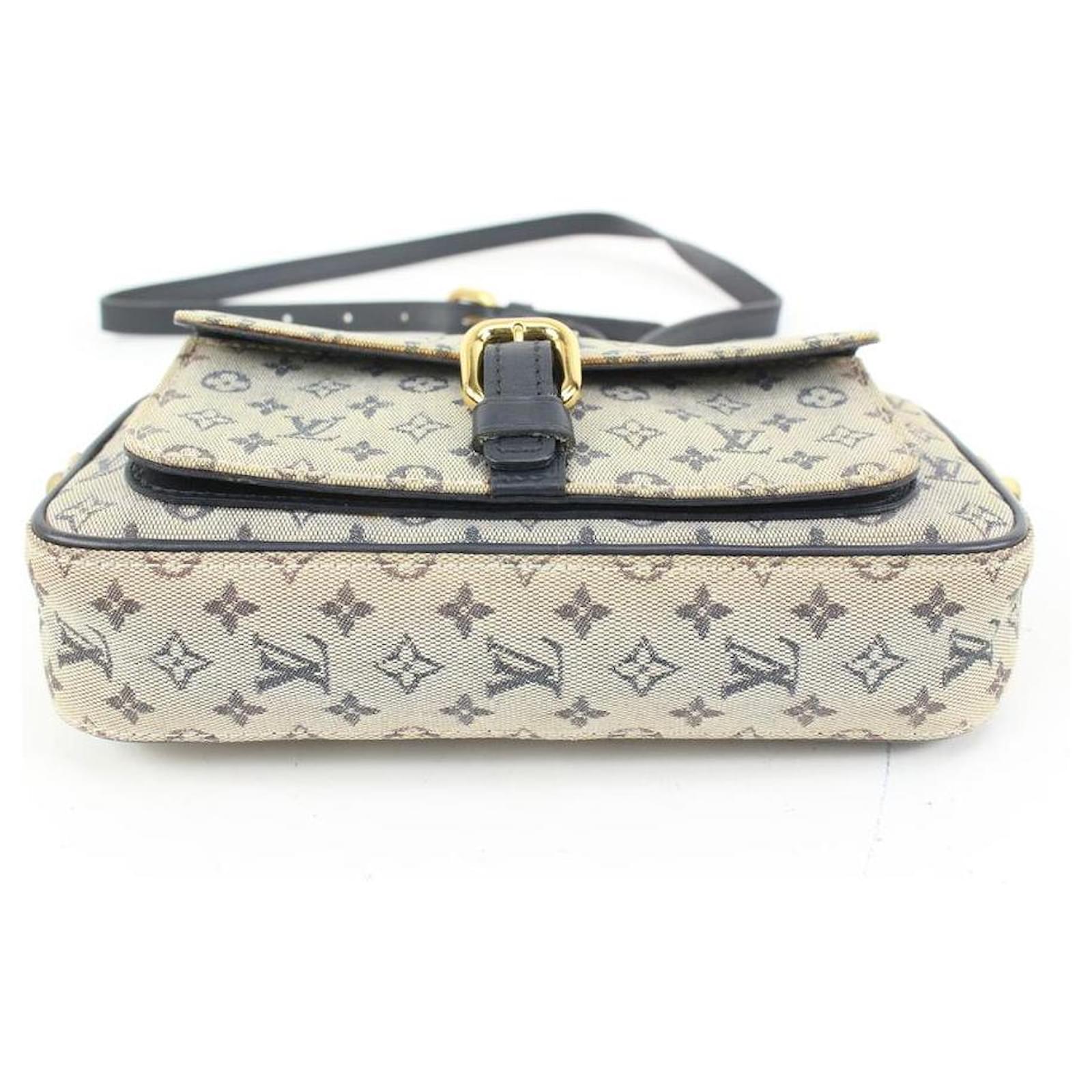 Louis Vuitton Grey x Navy Monogram Mini Lin Juliette MM Crossbody Bag  1L1224W 