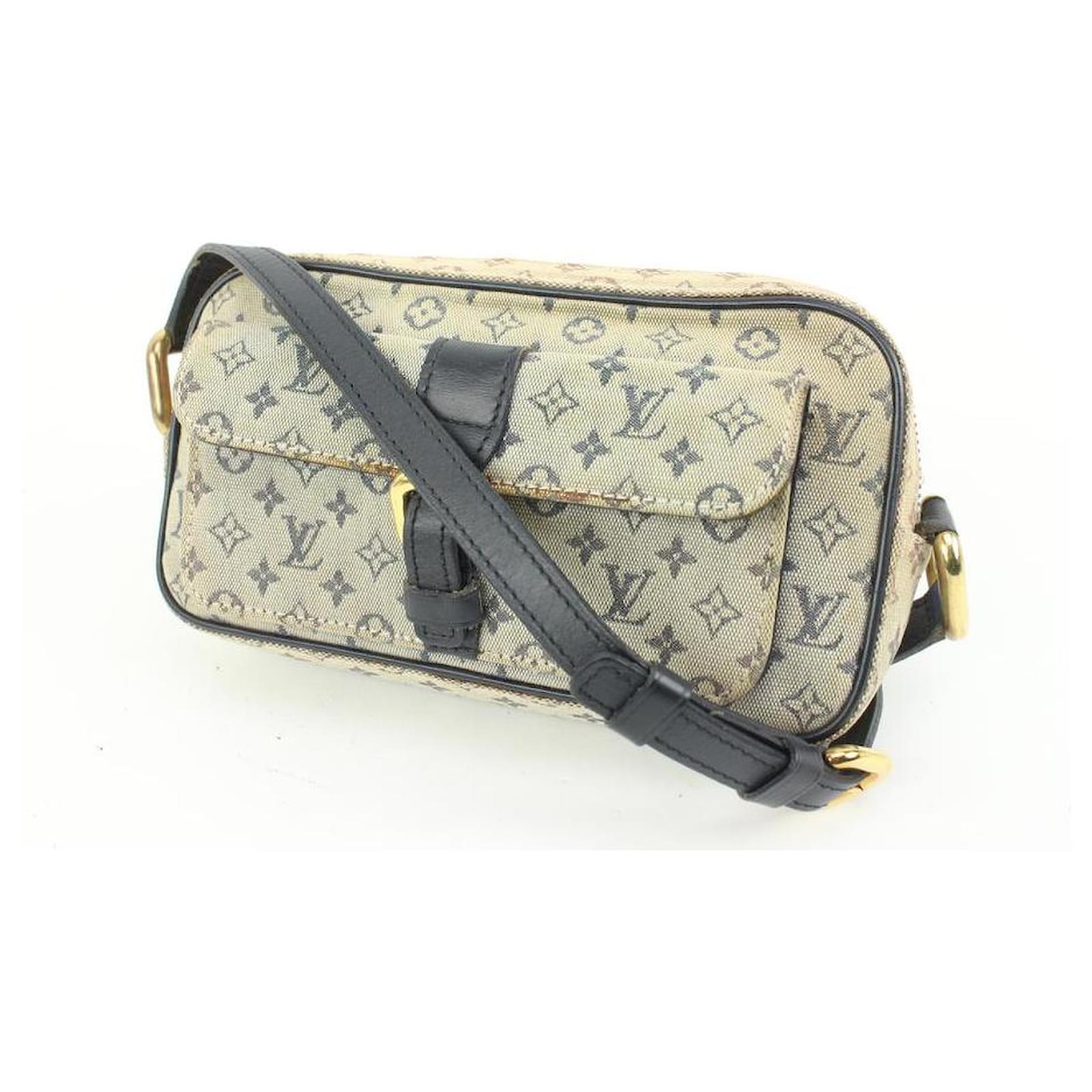 Louis Vuitton Grey x Navy Monogram Mini Lin Juliette MM Crossbody Bag  1L1224W 