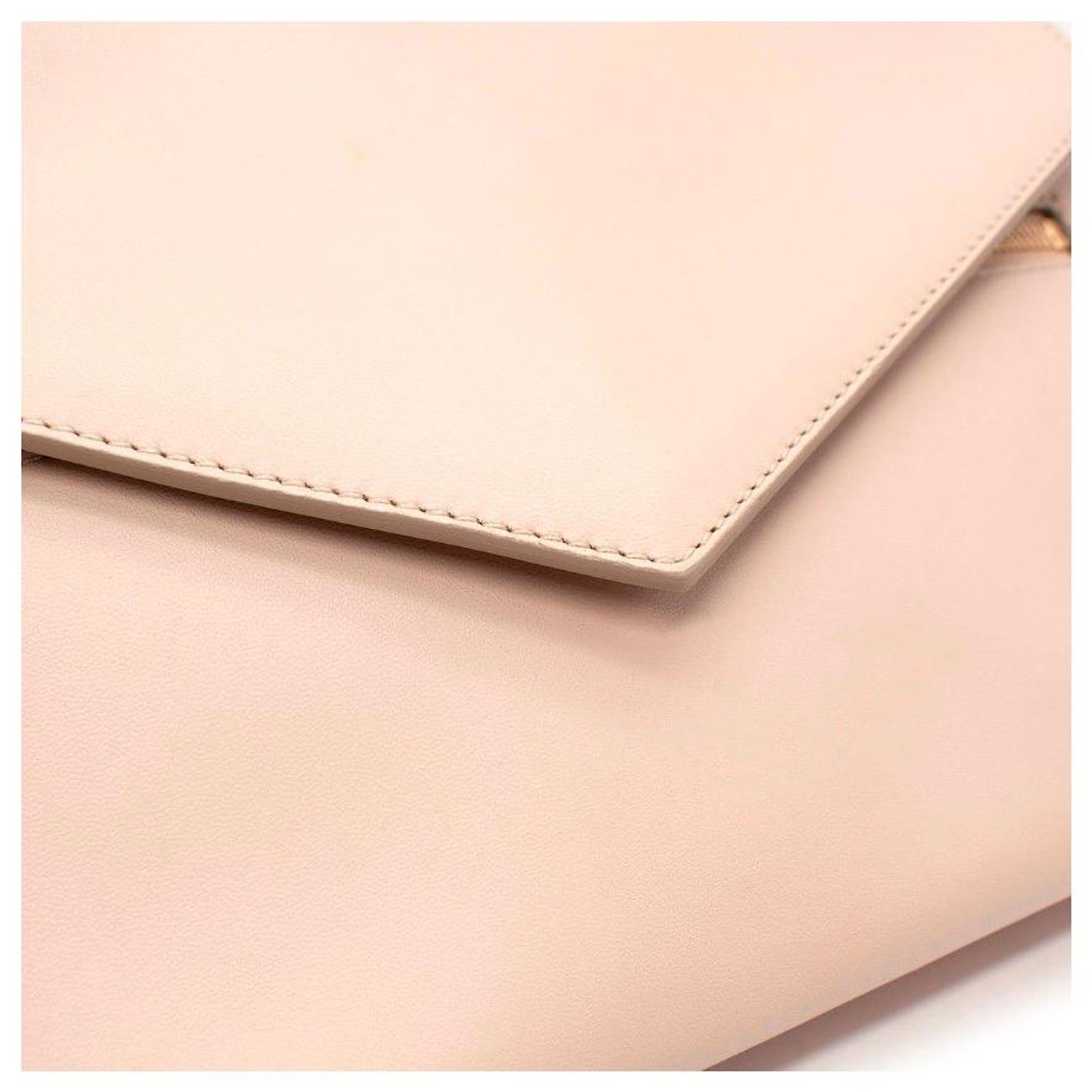 Sac Bandoulière Enveloppe En Cuir Beige RJSEBASTIAN - Neuf Avec étiquettes