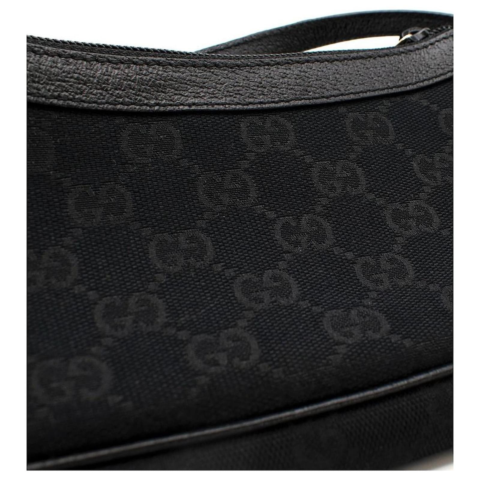 Gucci Vintage Black GG Monogram Canvas Baguette Cloth ref.664725 - Joli  Closet