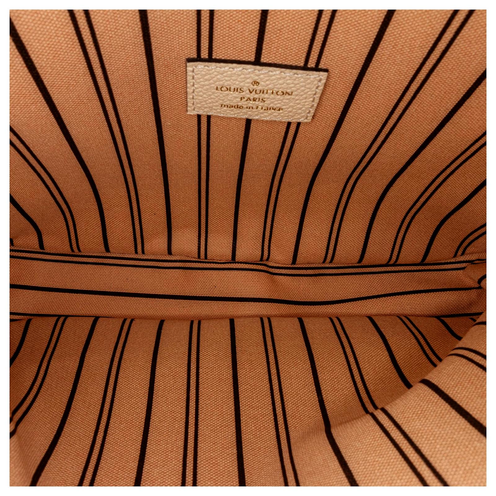 Louis Vuitton Brown Monogram Empreinte Pochette Metis Beige Leather  Pony-style calfskin ref.664901 - Joli Closet