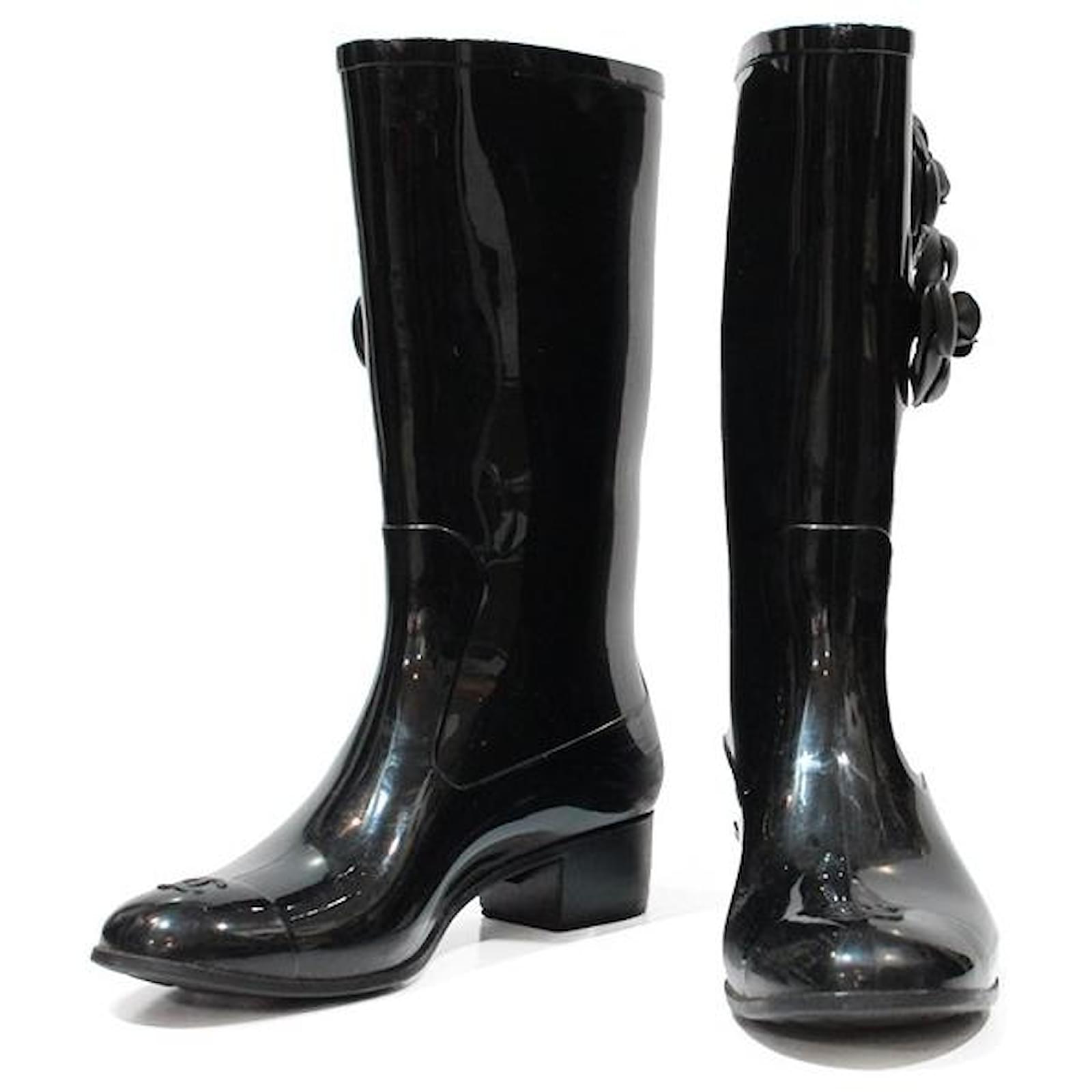 Chanel Boots Black Plastic ref.665448 - Joli Closet