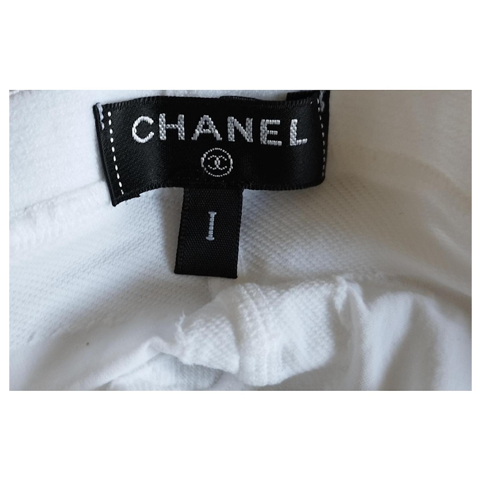 Chanel White Tights with CC Logos Fall-Winter 2020-2021