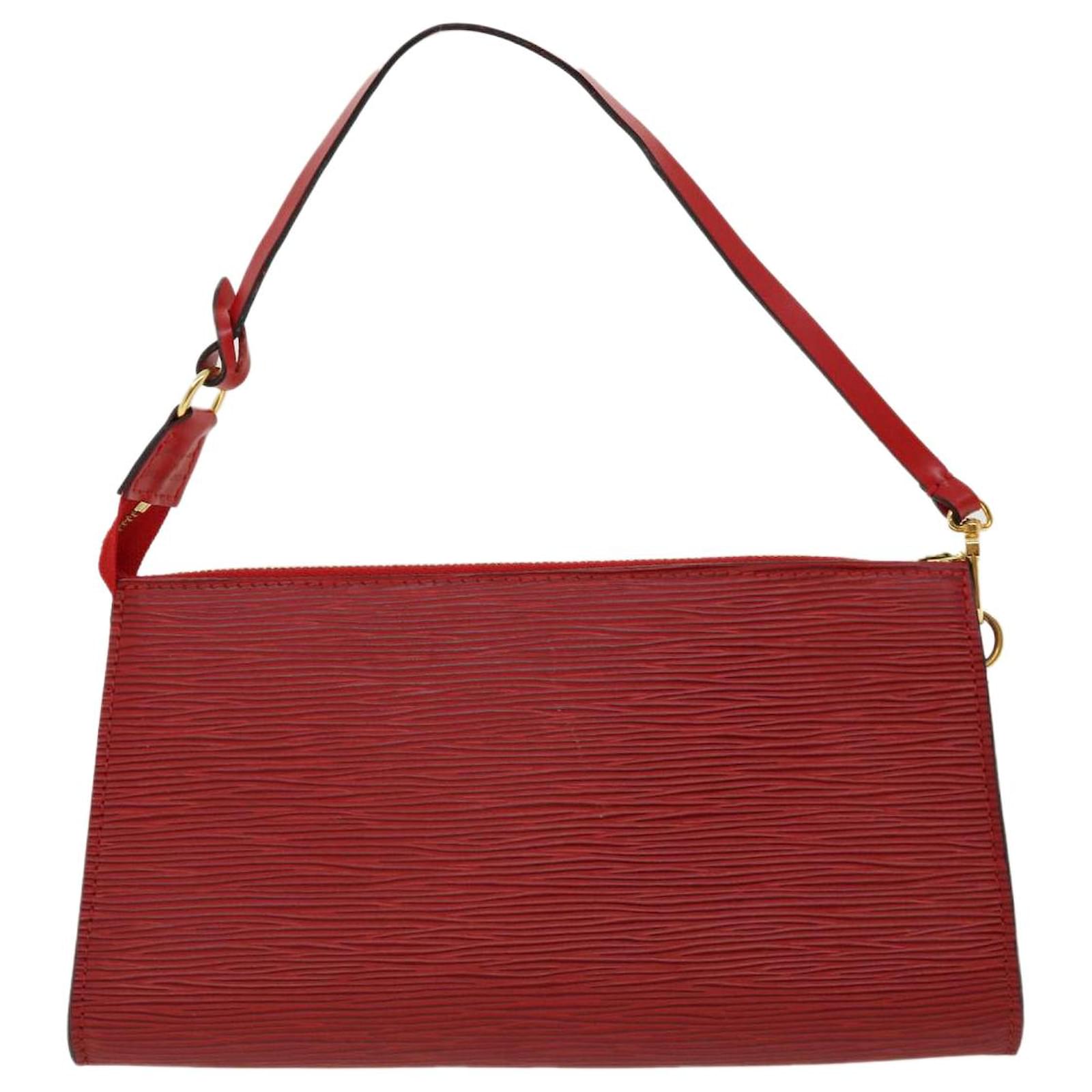 Louis Vuitton Pochette Accessoires Red Leather ref.665778 - Joli Closet