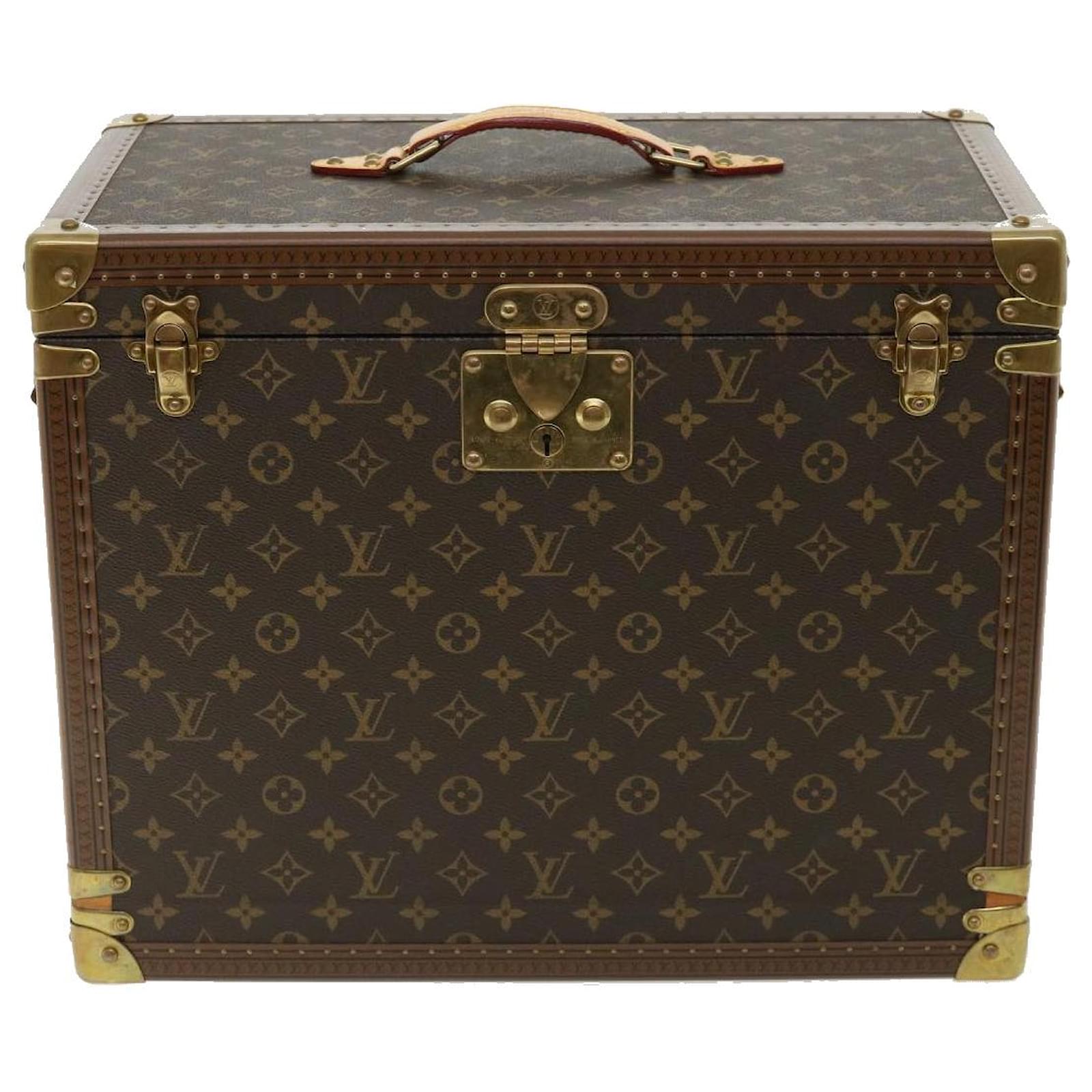 Pre-Owned Louis Vuitton Monogram Champagne Case M21825 Trunk Set (Good)