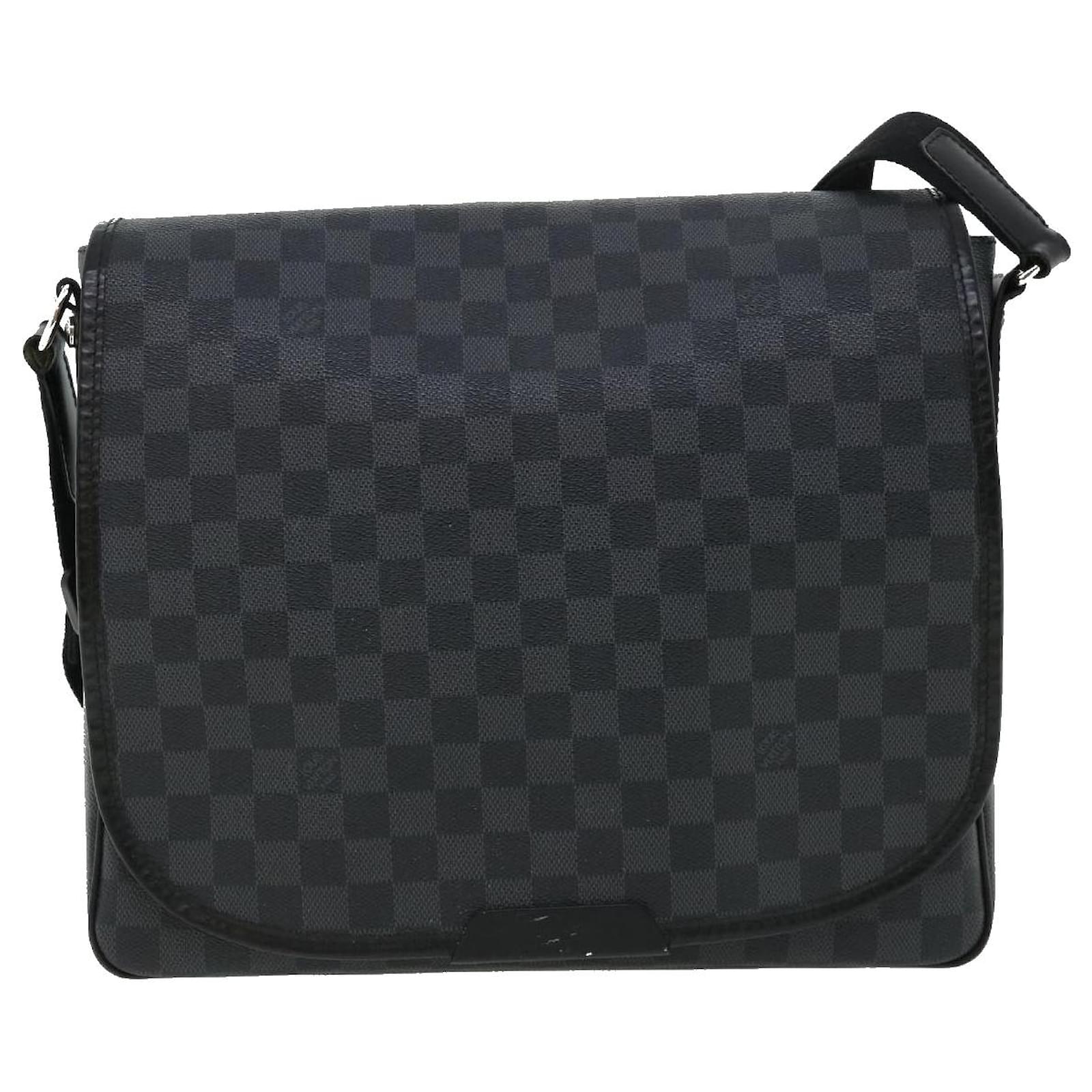 LOUIS VUITTON Damier Graphite Daniel MM Shoulder Bag N58029 LV