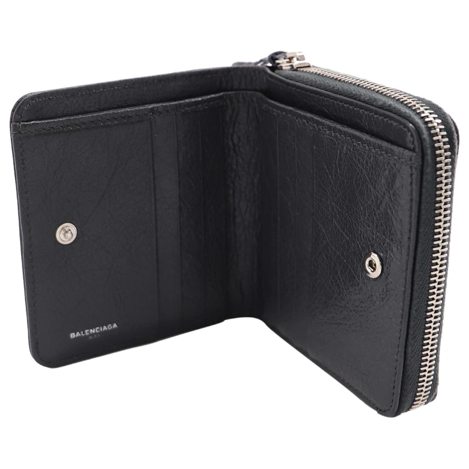 Balenciaga Classic City Wallet in Black Leather ref.666562