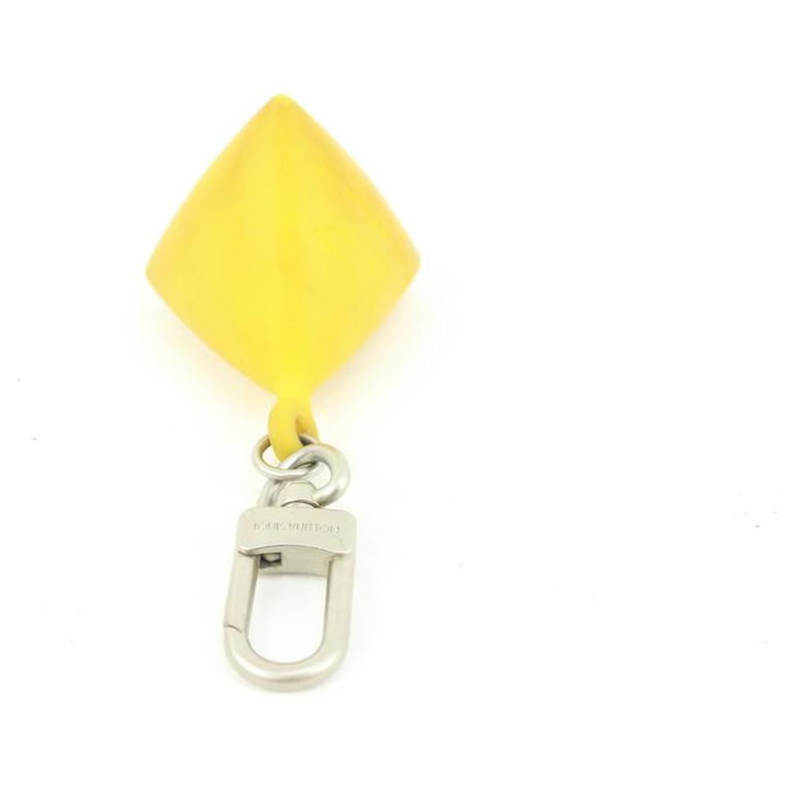 Louis Vuitton Yellow Rubber Limited Edition LV Cup Key Ring Holder