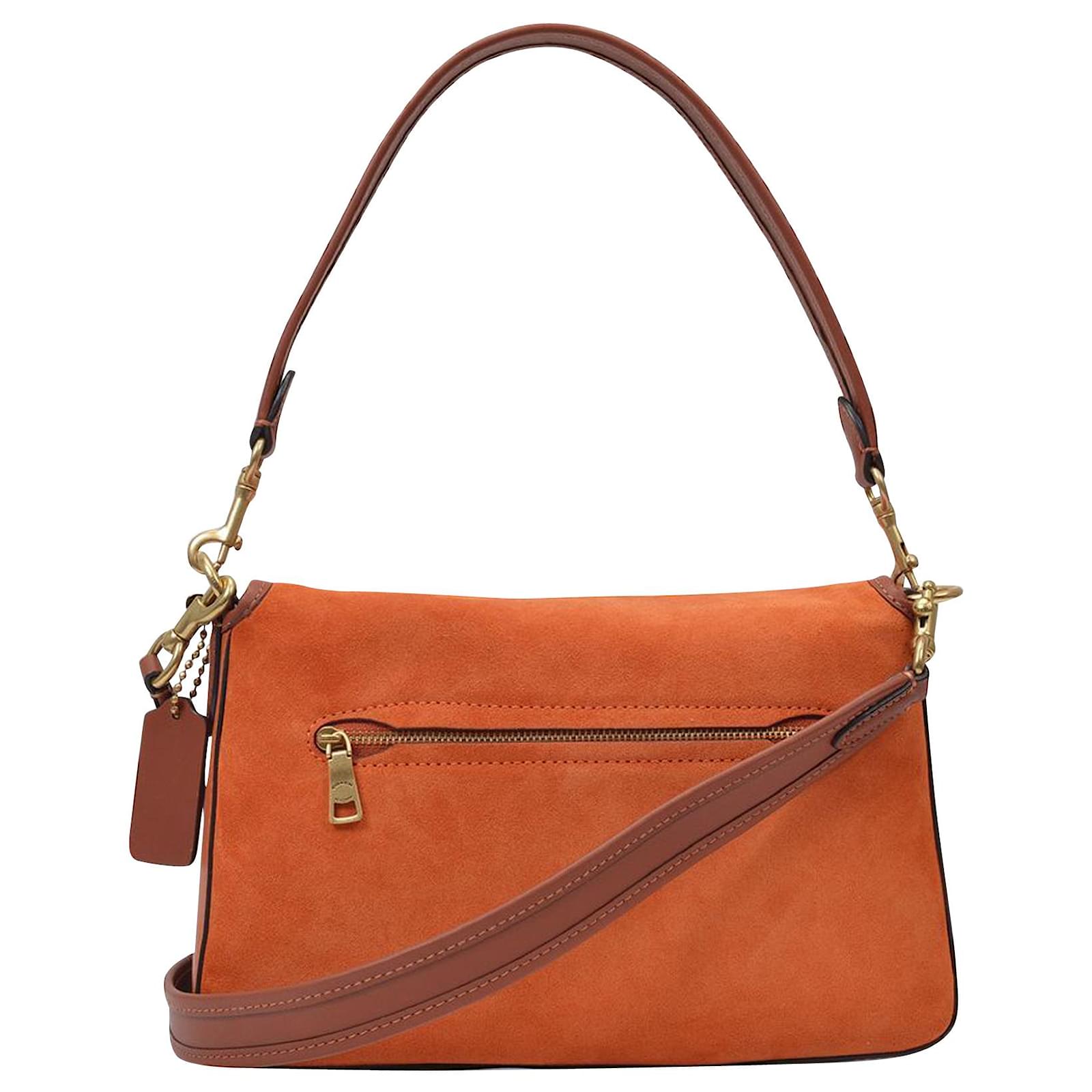 Coach Tabby Orange Suede ref.667377 - Joli Closet