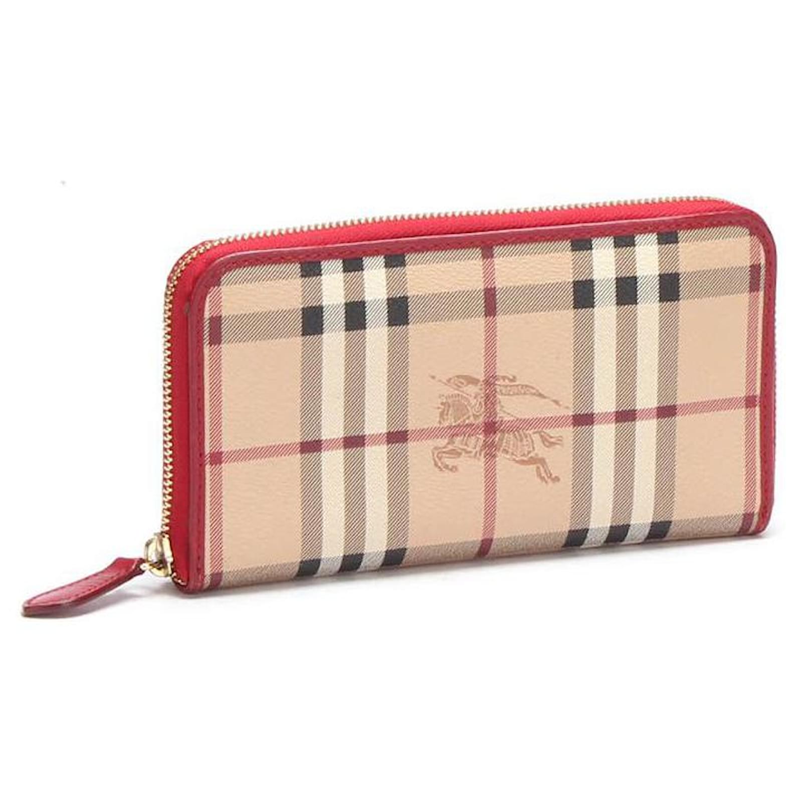 burberry wallet red