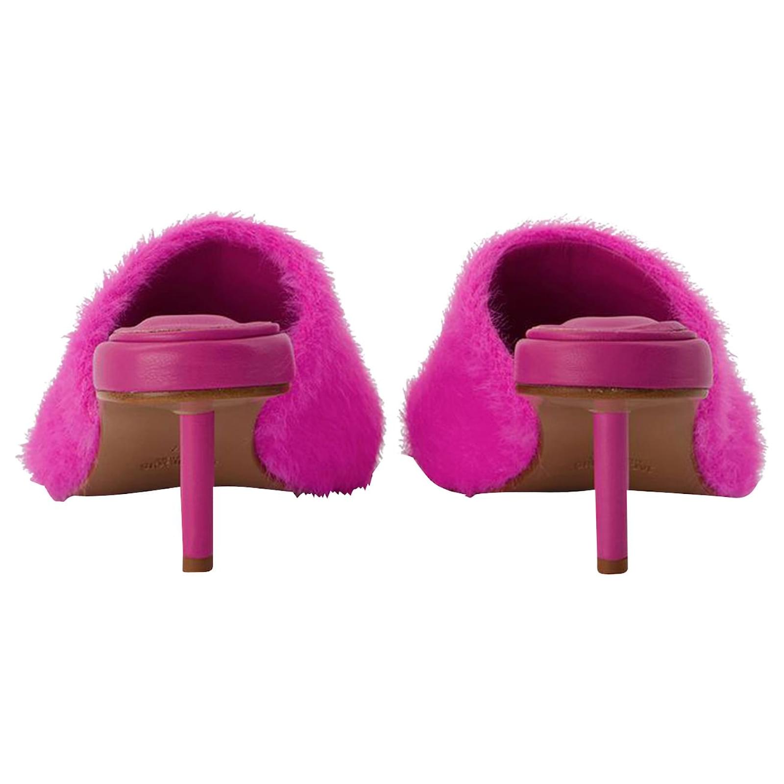 Jacquemus Argilla Mules in Pink Polyamide ref.667574 - Joli