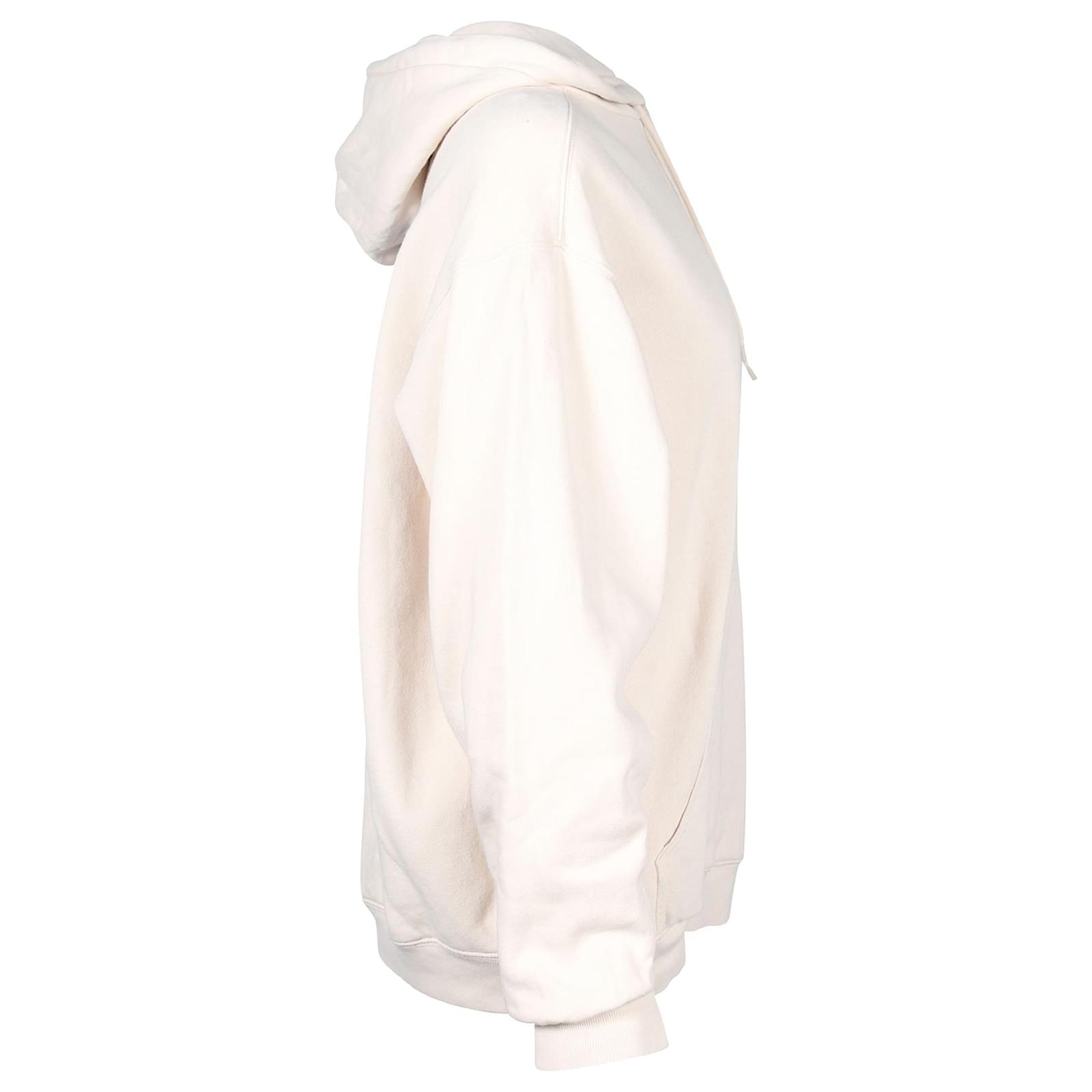 Balenciaga Logo Hoodie in Beige Cotton Brown ref.667588