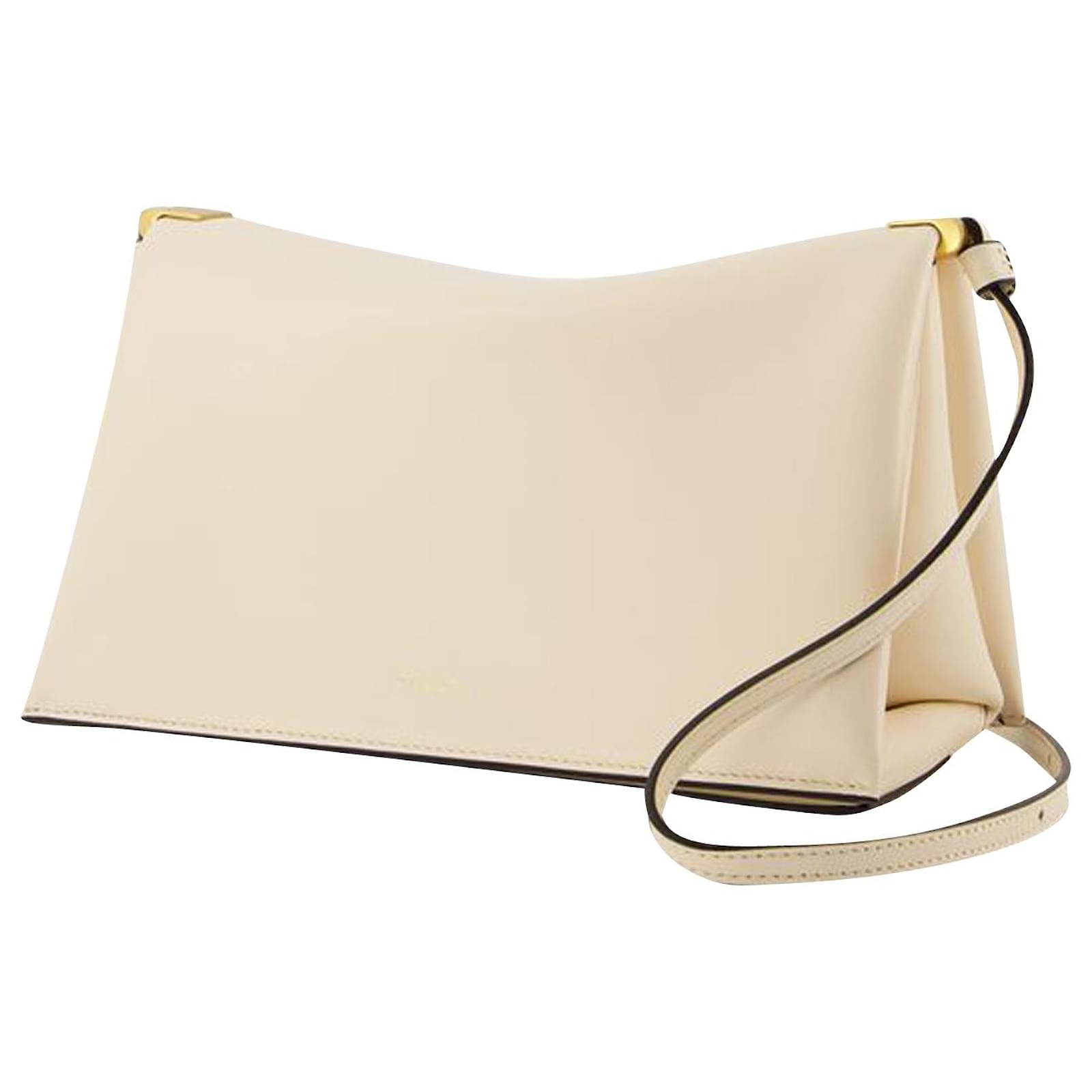 Uma Baguette in Beige Leather