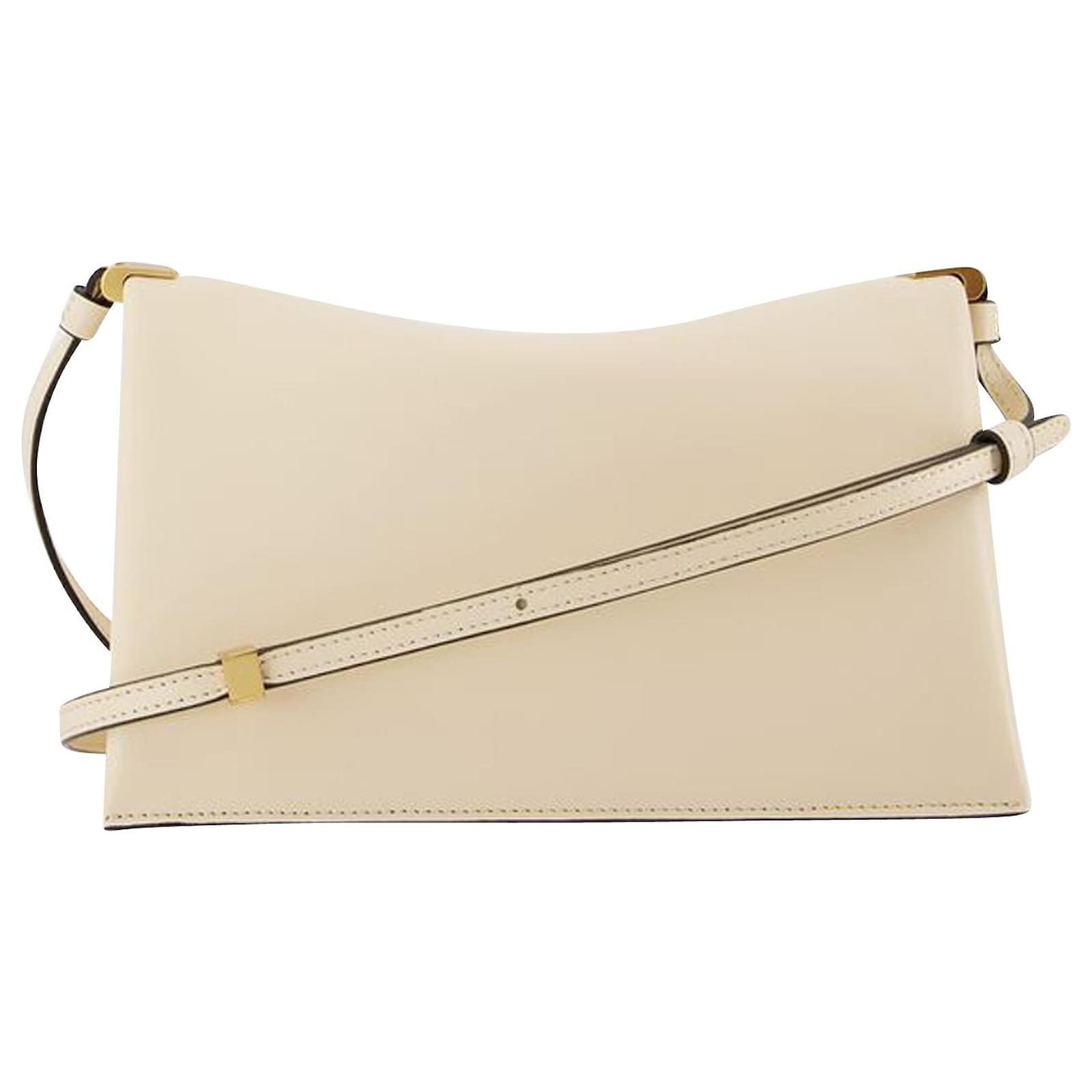 Uma Baguette in Beige Leather