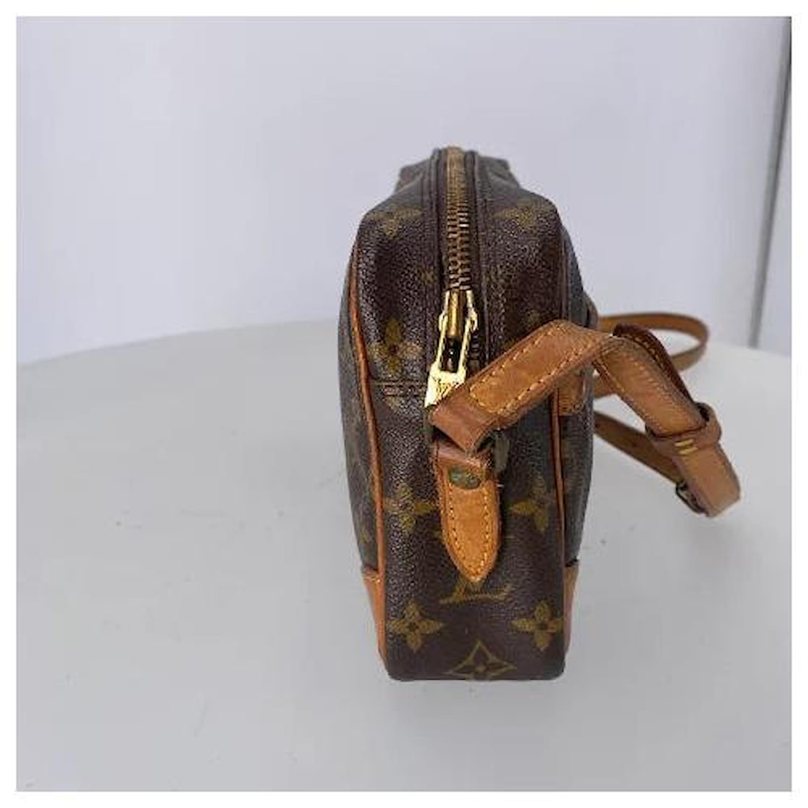 Brown Coated Canvas Louis Vuitton Trocadero 23 Cloth ref.831892